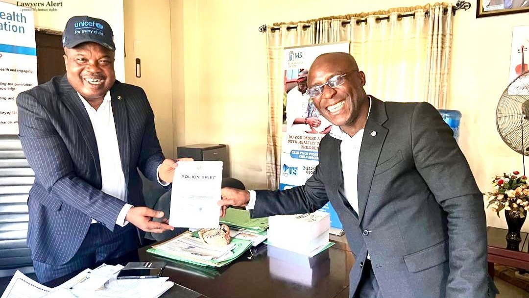 Lawyers Alert Strengthens Collaboration with Ogun State PHCDB to Advance STOP Guidelines
Lawyers Alert has secured strategic collaboration with the Ogun State Primary Health Care Board to advance the Safe Termination of Pregnancy (STOP) guidelines and improve access to reproductive rights for women and girls in the state.
During a recent working visit to Dr Elijah Ogunsola, the Executive Secretary in Abeokuta, we shared progress on our interventions, including ongoing litigation efforts in the state. The Executive Secretary commended our work and affirmed the Board’s commitment to supporting further initiatives aligned with its priorities.
He highlighted the urgency of addressing maternal mortality linked to unsafe termination of pregnancy and emphasised the need to sensitise key stakeholders, including the judiciary and lawmakers, on the sociological and legal dimensions of reproductive rights.