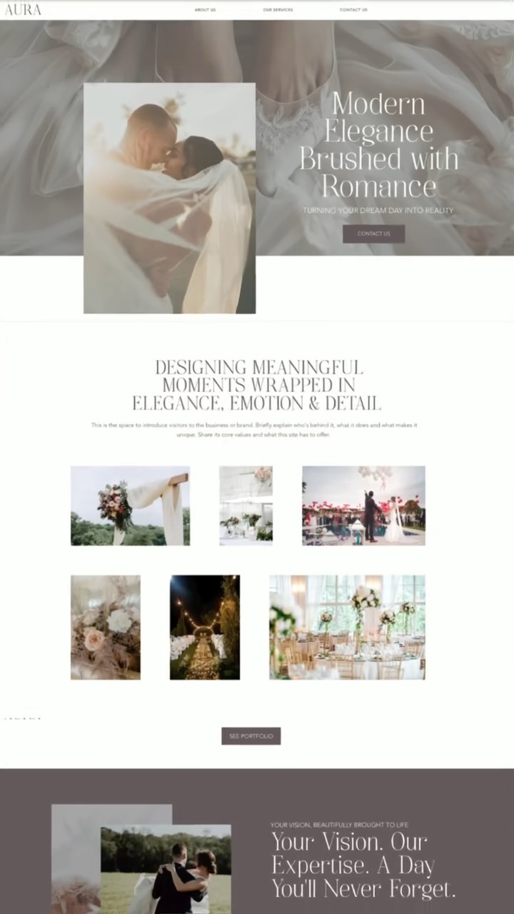 Your portfolio may show beautiful weddings. But does your website feel like one?
That distinction matters more than most wedding planners realize.
Your ideal bride is not just reviewing your work. She is imagining herself inside the experience of working with you. She is asking herself, is this the kind of wedding I want? Is this the kind of brand I trust with my vision? Does this feel aligned with the level of experience I am looking for?
A luxury website helps answer those questions before she ever reaches out.
It is not only about aesthetics. It is about strategy. Your website should be designed to communicate your value, reflect your brand positioning, and create the kind of emotional connection that turns interest into inquiry.