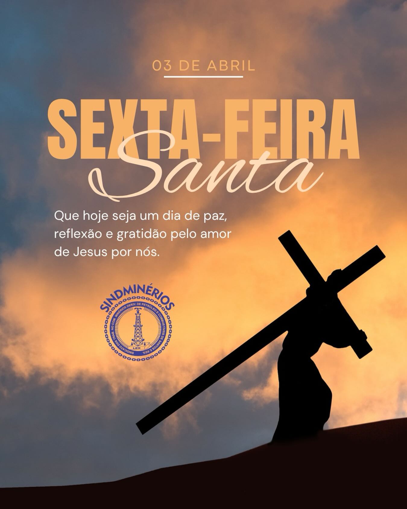 Na Sexta-feira Santa, somos convidados a olhar para dentro, renovar nossos sentimentos e lembrar do verdadeiro significado do amor e do sacrifício.
Que este dia nos inspire a sermos mais solidários e mais conscientes do impacto que temos na vida do outro.
Que nunca nos falte fé para recomeçar.