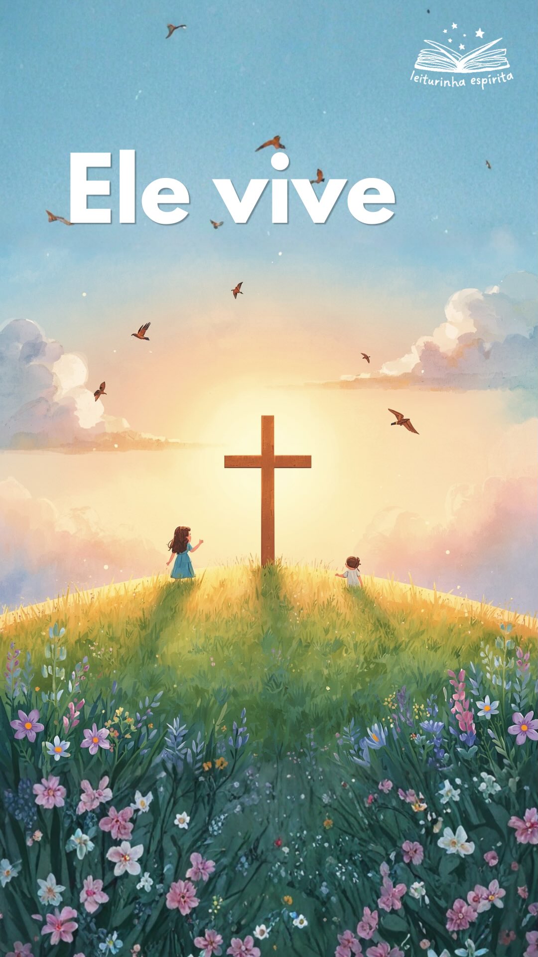 ✨ Jesus nos ensinou que a vida não termina… ela continua.
___A Páscoa nos lembra da imortalidade da alma e do amor que nunca se acaba. 💛
___Que essa verdade viva também no coração das nossas crianças.
#pascoa #jesusvive #imortalidadedaalma #espiritualidadeinfantil #leiturinhaespirita