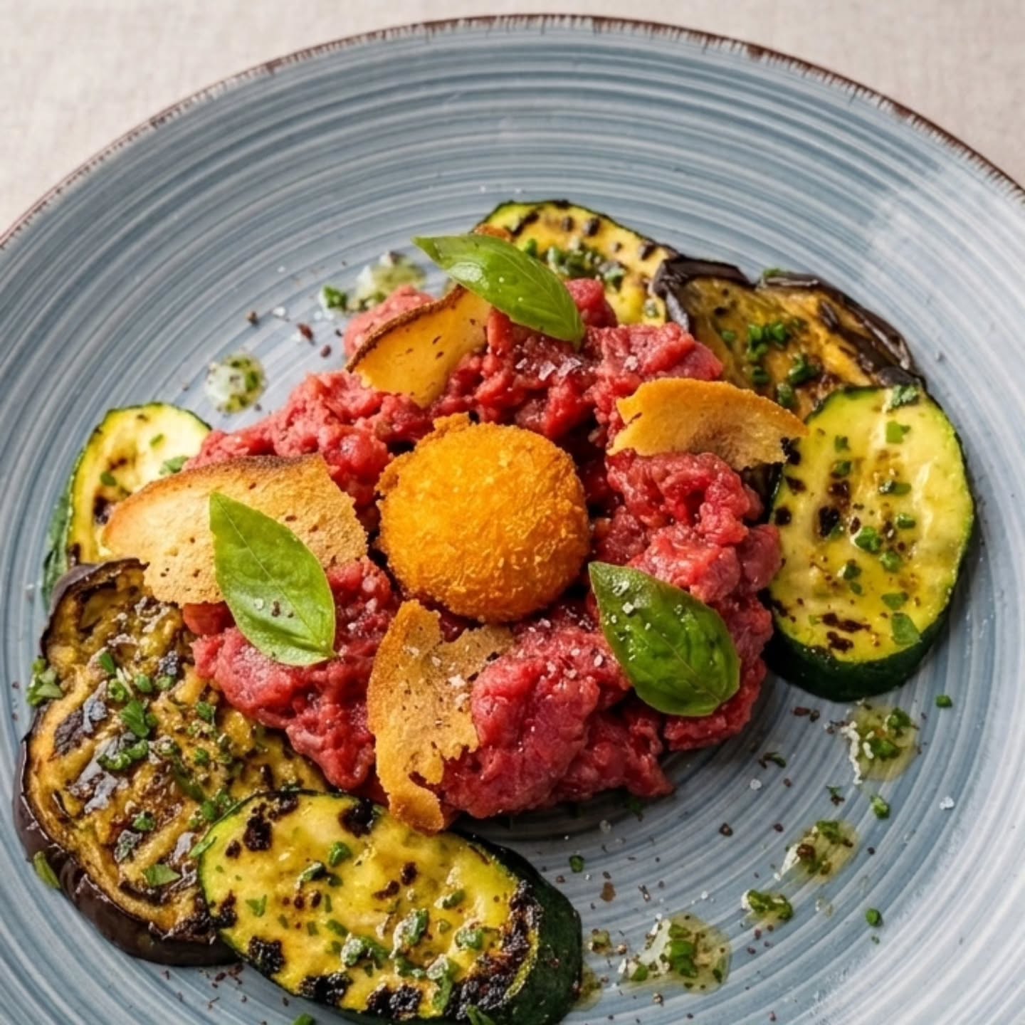 #foodstagram #bellinzona #osteriaportici #tartare #ticino la nostra tartare di manzo