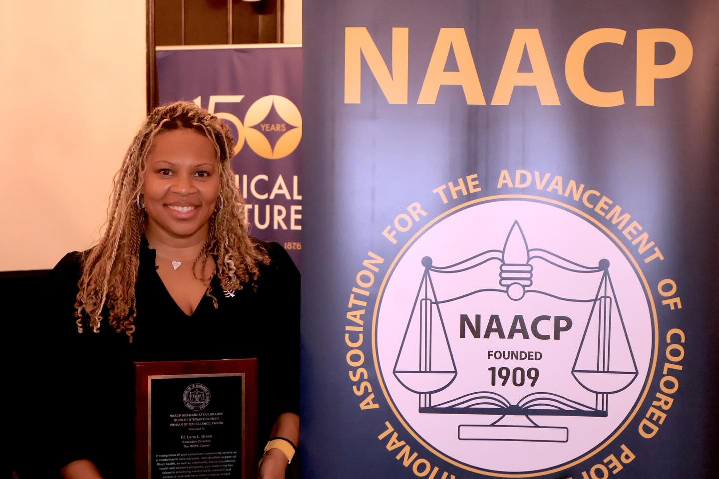 Double the honors, double the celebration! ๐
Congratulations to Dr. Lena Green on being recognized by both the New York Branch NAACP and the Mid-Manhattan Branch NAACP for her impactful contributions to our community.
#NMACDST #DST1913