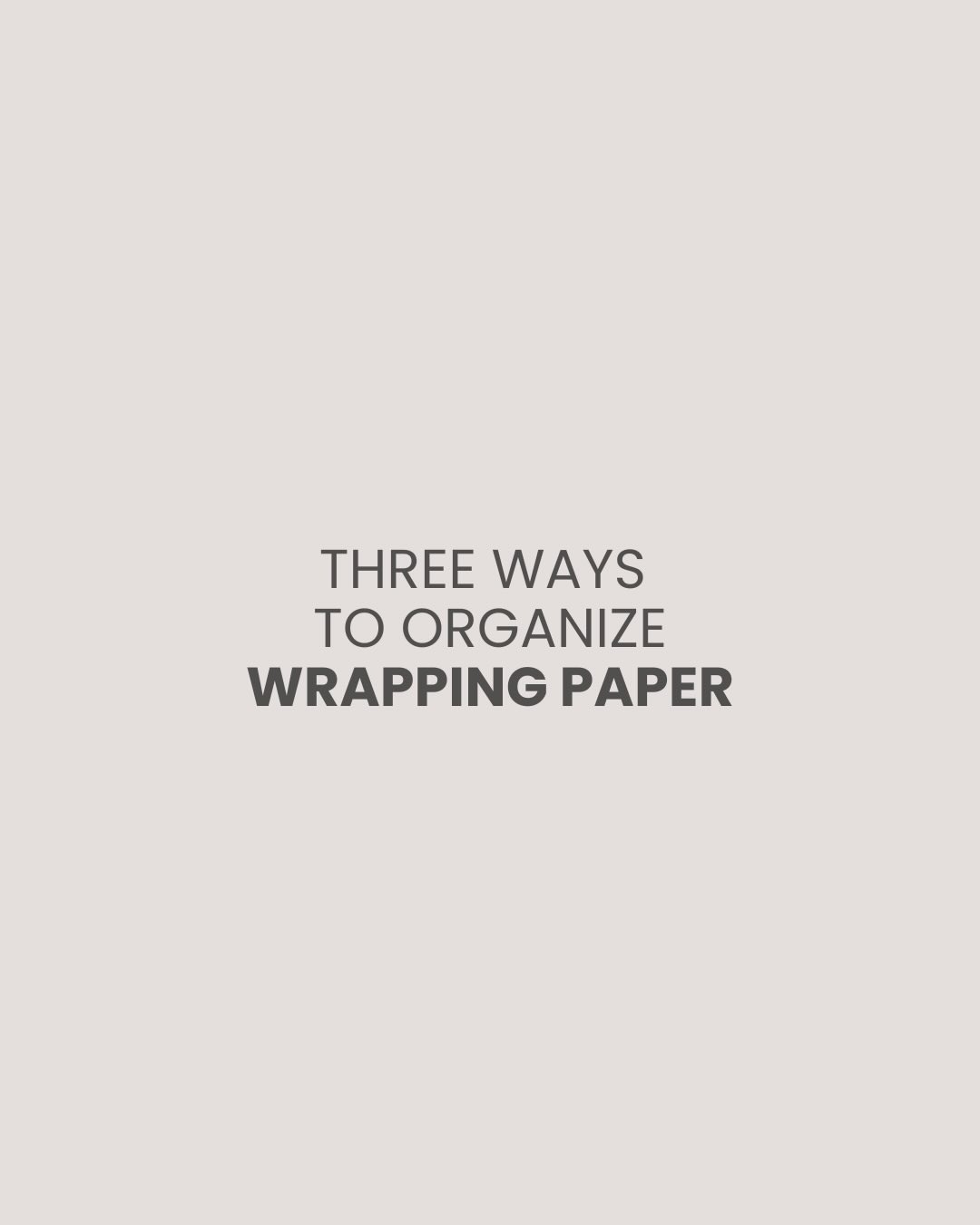 Three Ways to Organize Your Wrapping Paper & Gift Bags
Gift wrap multiplies quietly — especially during busy school seasons. 🎁
If yours is starting to take over a closet or guest room, here are three simple ways to store it:
1️⃣ Tall bin for rolled wrapping paper (budget-friendly)
PROS: Inexpensive, quick solution, keeps rolls upright and contained.
CONS: Doesn’t hold gift bags or tissue paper well. Limited overall storage.
2️⃣ Under-bed container (mid-range)
PROS: Stores a variety of items — wrapping paper, gift bags, tissue paper, ribbon — all in one place.
CONS: Some longer rolls may not fit.
3️⃣ Elfa over-the-door organizer system (high-end)
PROS: Saves space, adjustable shelving, and flexible storage depending on your needs.
CONS: Higher investment. Limited capacity if you have a large gift bag collection.
✨ Hot tip: Keep an extra pair of scissors and tape in each storage bin.
Future you — wrapping a gift at 10 pm before a birthday party — will be very grateful.
⭐️Save this for when you’re ready to tackle the pile of wrapping paper.