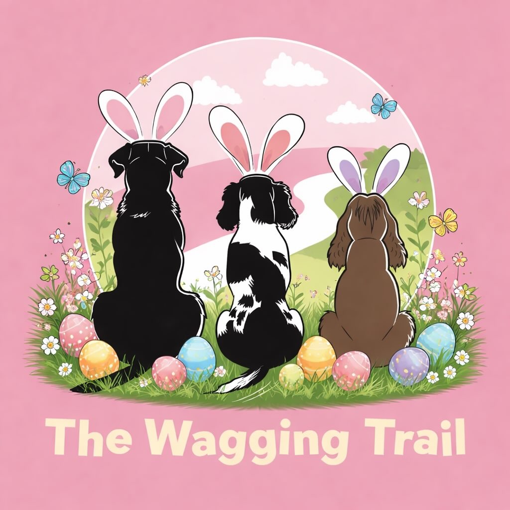 Happy Easter to all our Wagging Trail family 🐶 🐣 see you back for your usual pack walks on Tuesday 🐕 🐰