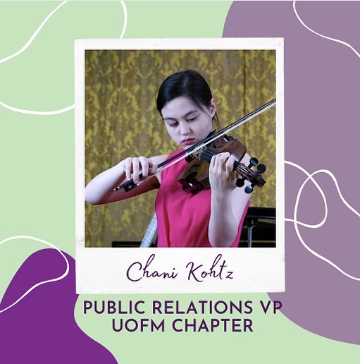 Meet our public relations VP for the UofM chapter, Chani! Chani has also served as the media VP from 2021-2023. Thank you for your hard work💜
#musicfordementia #universityofmichigan #mfd #alzheimer #dementia