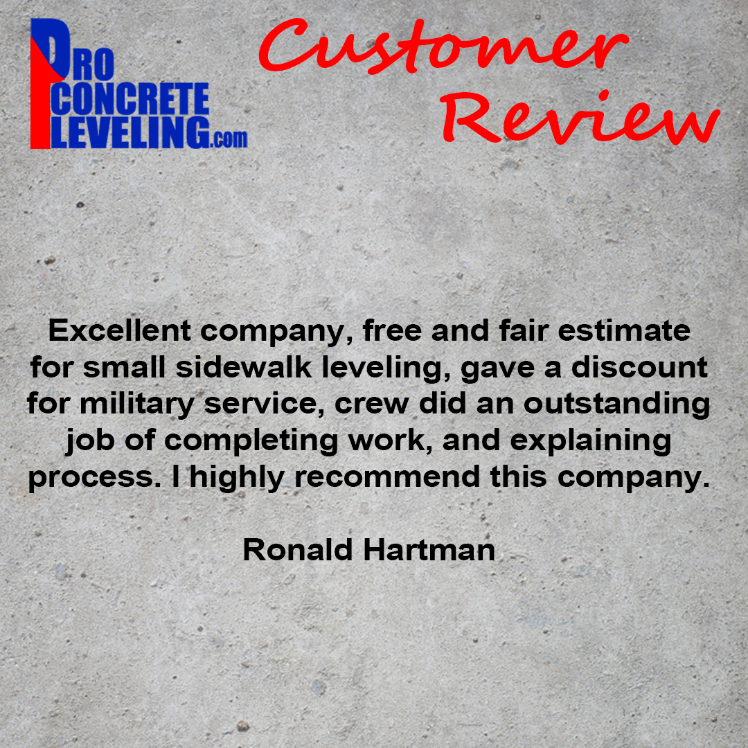 ⭐⭐⭐⭐⭐ Check out one of our most recent 5-Star Reviews! We regularly receive 5-star reviews from concrete raising and leveling customers in the Detroit, Monroe, and Toledo areas.
https://www.rfr.bz/i999373
#detroit #toledo #monroe #michigan #ohio