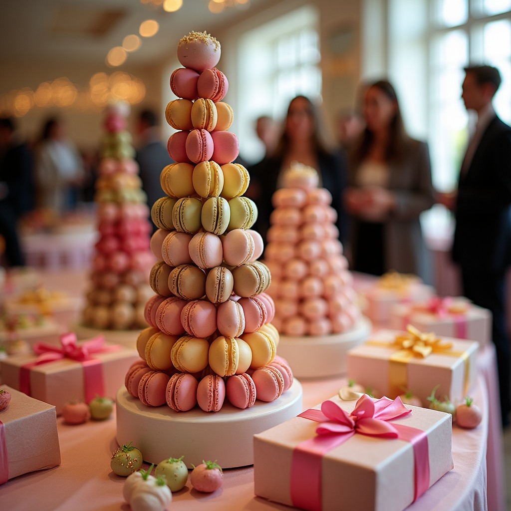 We craft show-stopping macaron displays—color‑blocked towers, mixed‑flavor tiers, and elegant boxed gifts—to elevate any dessert table. Our consistent bake quality and premium textures ensure beauty and flavor that guests notice. Link in bio ✨🍰🎨 #macarons #eventdesserts #weddingtreats #partyideas #desserttable #frenchmacarons #gourmetcookies #tablescape