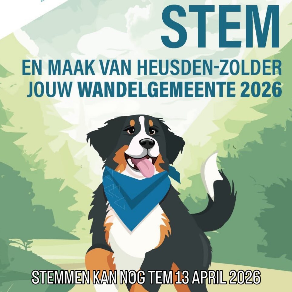 Heusden-Zolder is genomineerd als één van de finalisten voor de titel “Wandelgemeente van het jaar 2026