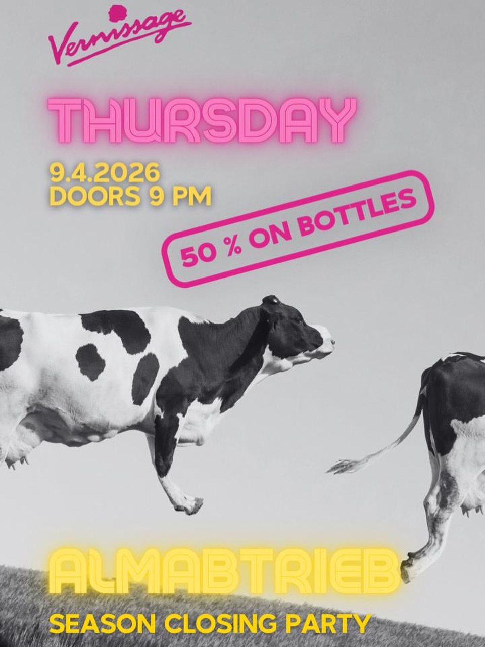 SEASON CLOSING 🔜
-50 % ON BOTTLES 🍾