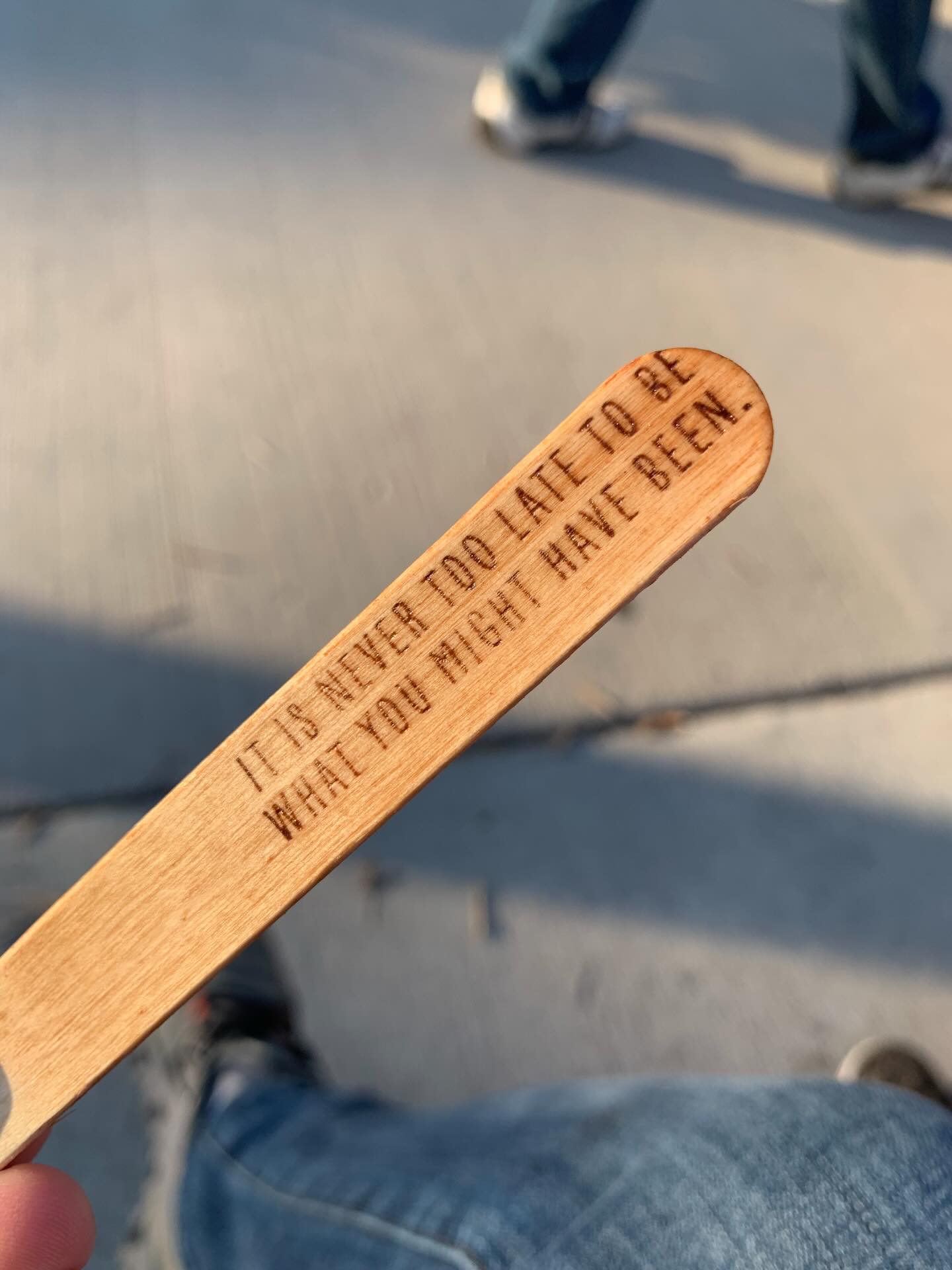 Some people write love letters, I engrave our sticks with my favorite messages. Sending you all love even after the last bite.