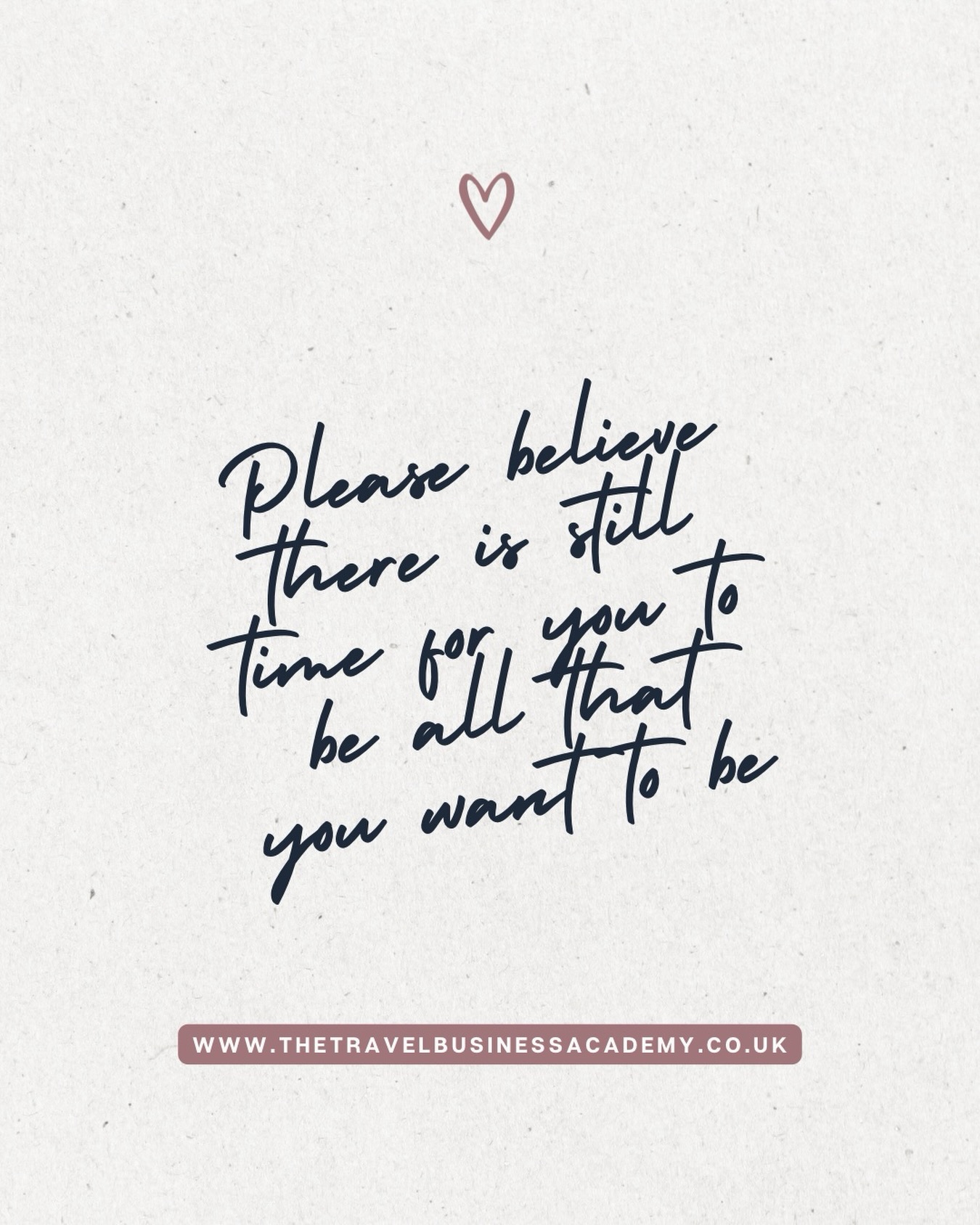 The life you want is possible… you just have to go for it 🤍