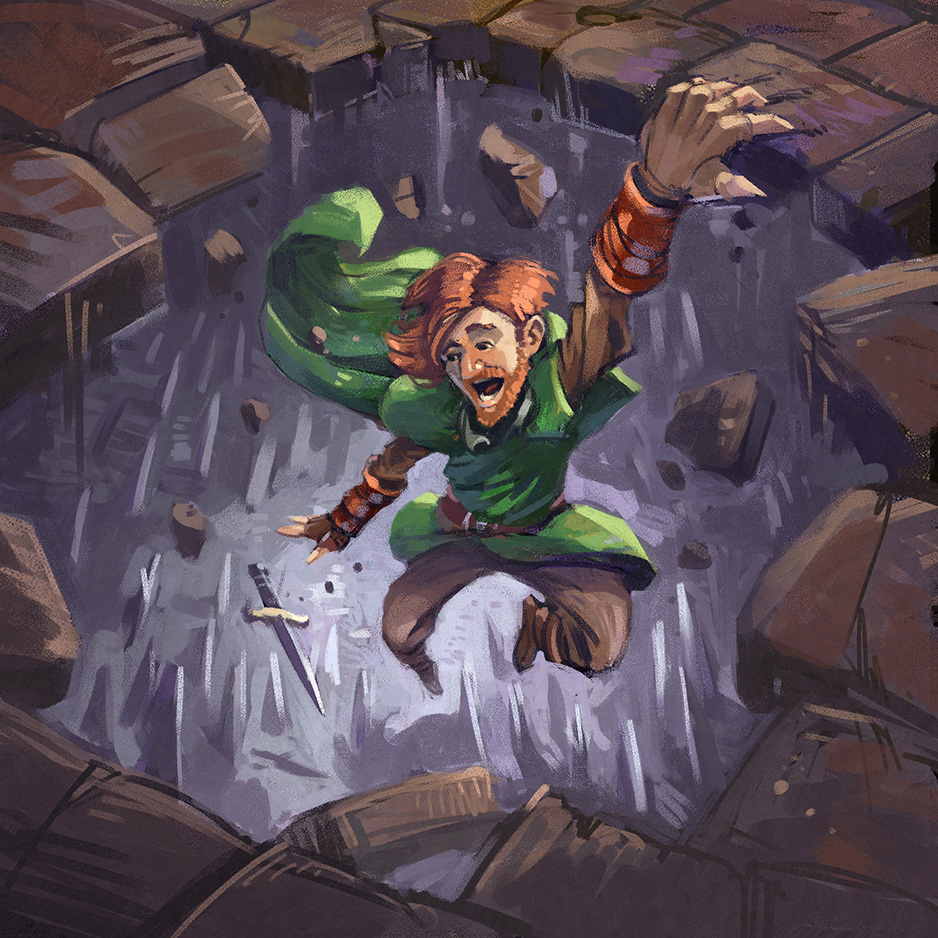 Pit Trap—a piece of card art produced for Twin Tale Studios
After a project pivot, the game is crowdfunding over on Kickstarter.
Search: The Malice of Light Adventures
#maliceoflightadventures #twintalestudios