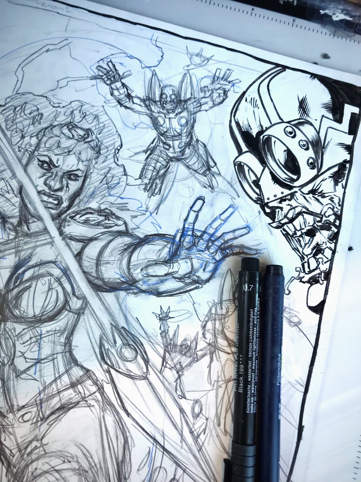 It’s the road to @littlegiantcomics old school comic show this Friday and Saturday in Concord, New Hampshire. On Live drawing tonight I’ll be working on the pre show commissions and we’ll get geared up for a great show. Streaming at 8 pm est on the usual platforms. #comics #comicart #drawing #comicartist #streaming