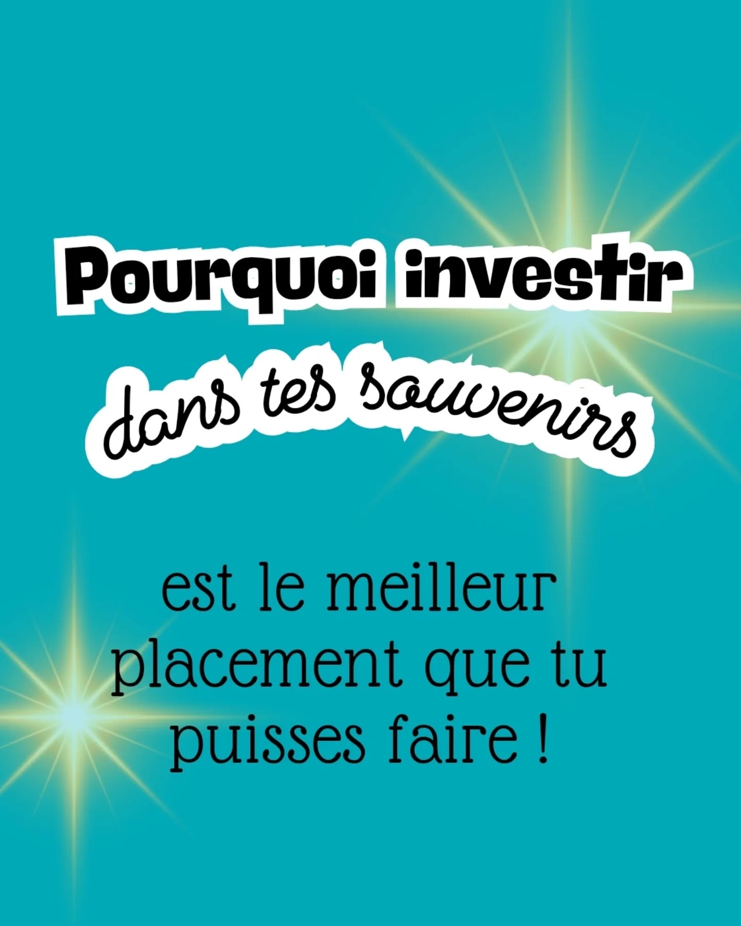 Ton patrimoine ne se résume pas à tes biens matériels. 💡
Il se compose surtout de tous ces instants qui te définissent, toi et ceux que tu aimes.
On pense souvent qu'il faut attendre le "grand événement" pour immortaliser un moment... mais la magie est cachée dans le quotidien, dans les détails qui s'effacent si on ne les fige pas.
Investir dans tes souvenirs, c'est offrir un héritage inestimable aux générations futures. C'est créer tes racines. 🌱
Ne remets pas à demain ce qui deviendra ta plus grande richesse.🥰
Tu en penses quoi ? On en parle en commentaires ? 👇