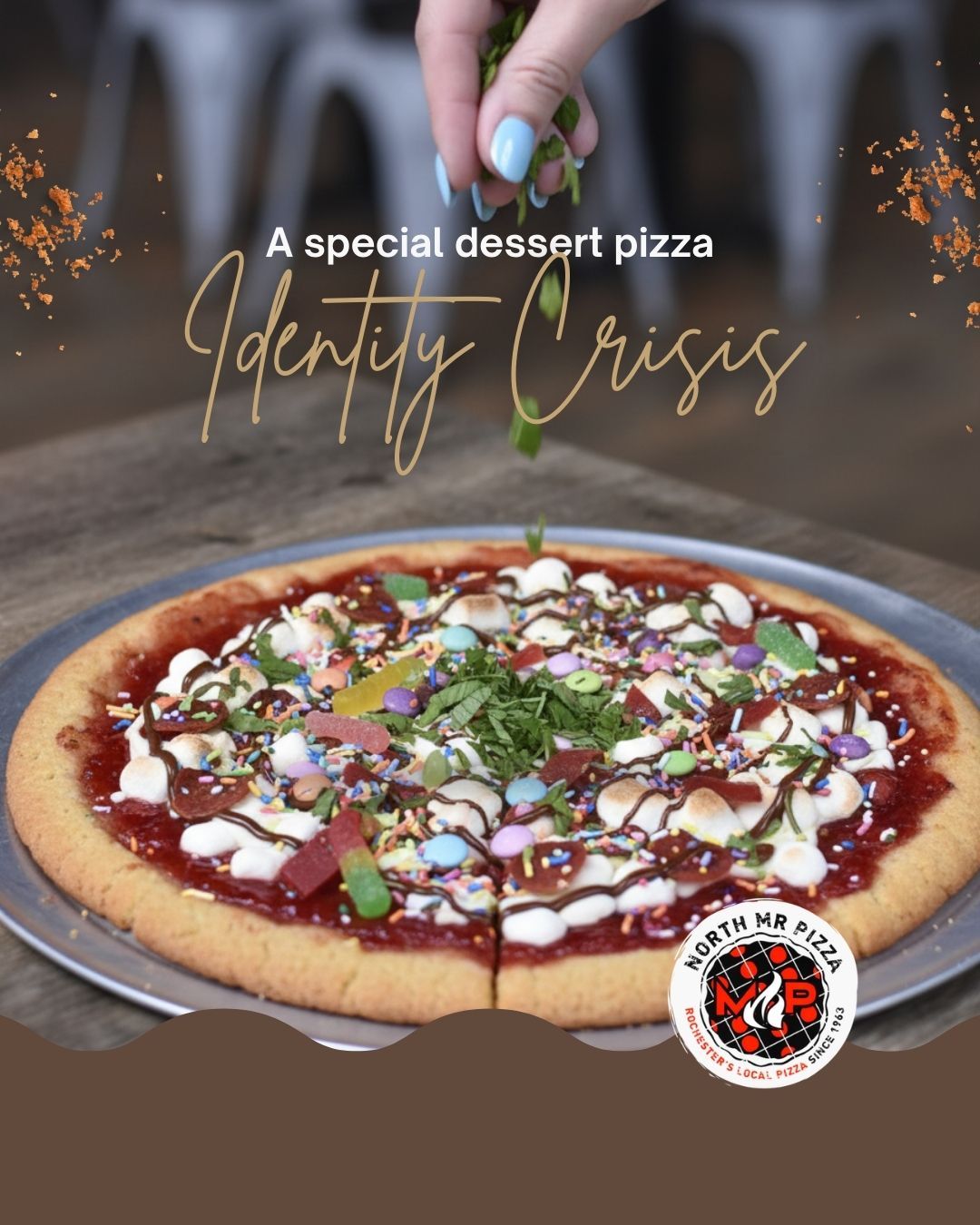 🍕🍭 Introducing… the Sweet & Savory Identity Crisis 🍭🍕
Is it dinner?
Is it dessert?
Is it both?
Yes.
We’re officially redefining “dessert pizza” with something… bold.
Identity Crisis:
🔥 Real marinara
🧀 Real mozzarella
🌿 Fresh herbs
🍬 Gummies
🍫 Candy
🔥 Toasted marshmallows
It’s half pizza.
It’s half sugar rush.
It’s fully chaotic.
Available for a very limited time 👀
📍 Mon–Sat 11–9 | Sun 12–9
🌐 northmrpizza.com
📲 @mrpizza_north
#NewPizzaDrop, #DessertPizza, #SweetAndSavory, #PizzaLovers, #FoodieFun, #RochesterMN, #LimitedTimeOnly, #TrustTheProcess, #AprilFools, #Gotcha 🍕