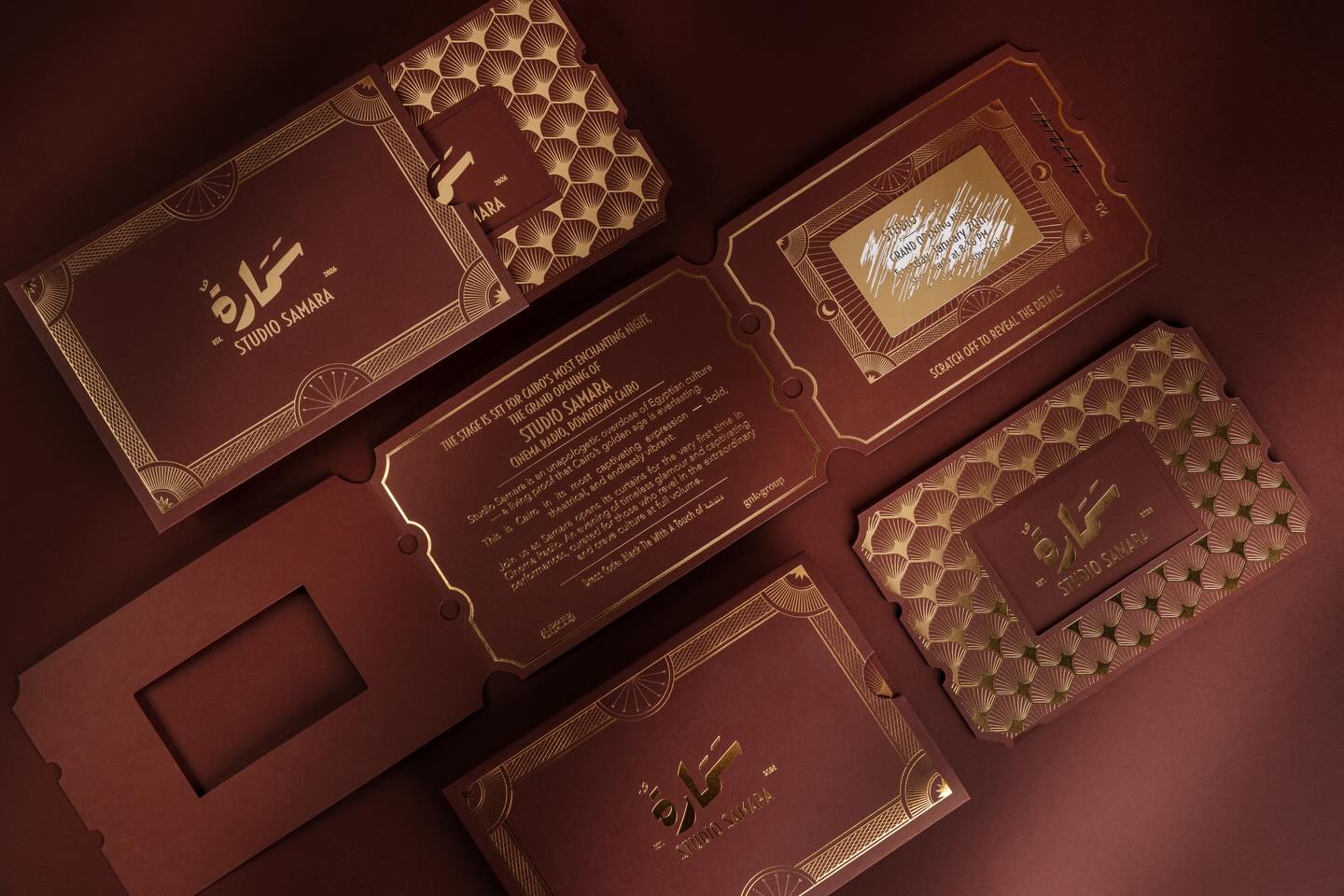 An invitation worthy of the night it unveils.
A meticulously produced invitation for @studio.samara.eg at Cinema Radio by @al_ismaelia —reviving the elegance. , artistry, and allure of Cairo’s golden nights.
.
Design : @gnk.group
Production : @whiteyard.co
Photography: @minaashraf_photography
