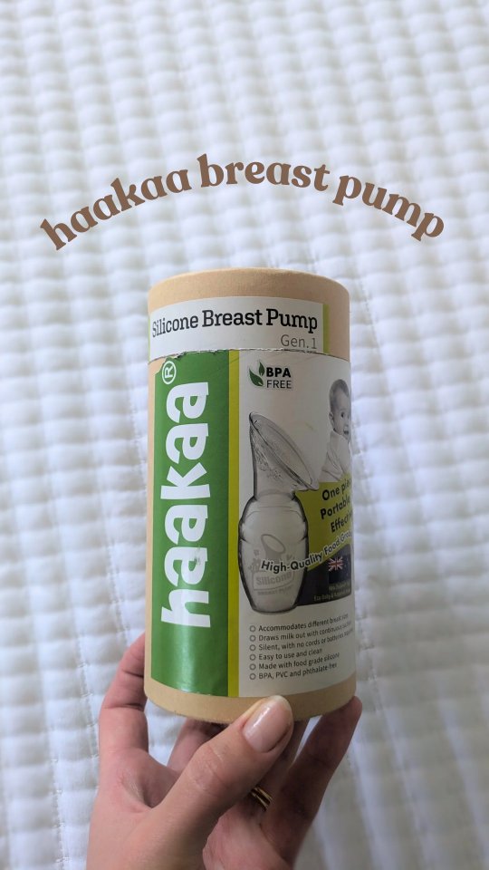 These pumps are the coolest. I'm a big fan of a more passive pump, they're a great way to build a stash before returning to work or for emergencies, but using them at every feed can and will create an oversupply. Why? Because they're real pumps!
They remove milk, not just by collecting what leaks from the breast you aren't nursing on, but by creating a vacuum that extracts the milk while it's suctioned. That milk removal tells your body to make more! I love a haakkaa, but make sure you're using them intentionally and recognize they are real pumps, too!
It totally did pick up that jar, btw. Only for a second 😅