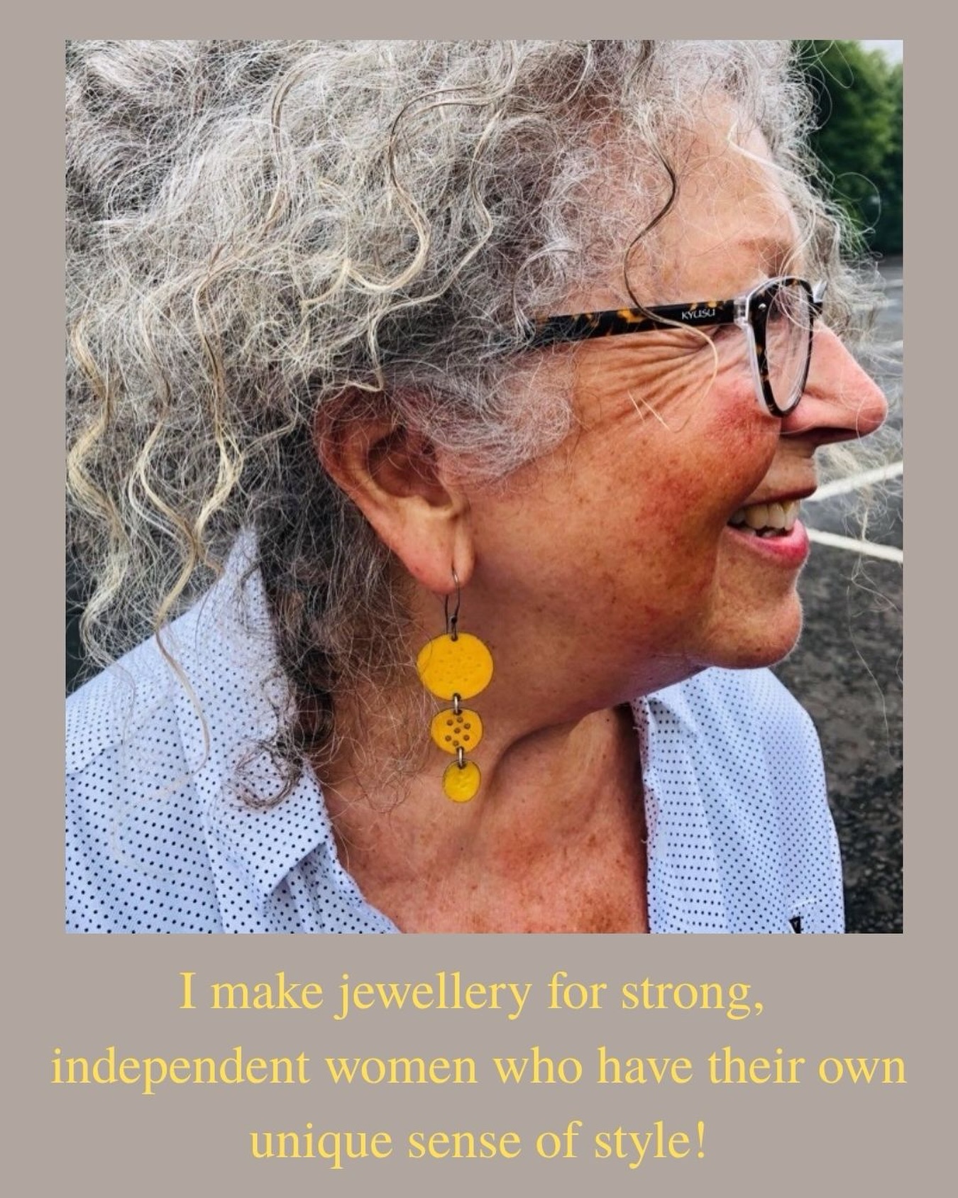 One of the things I love about doing fairs and open studios is getting to meet the women who buy my jewellery and making connections.
My customers come from all walks of life but share one thing in common and that is their own individual and unique sense of style and I love that they choose my jewellery to go with their look.
I think we generally don’t spend as much on clothes and jewellery as we might have done 10 years ago but what we buy is more considered, of good design and made well to last well.
These silver and enamel earrings are out of stock at the moment but I’m always happy to make them to order. 🧡💛
#independentwoman #independentartist #handmadejewellery