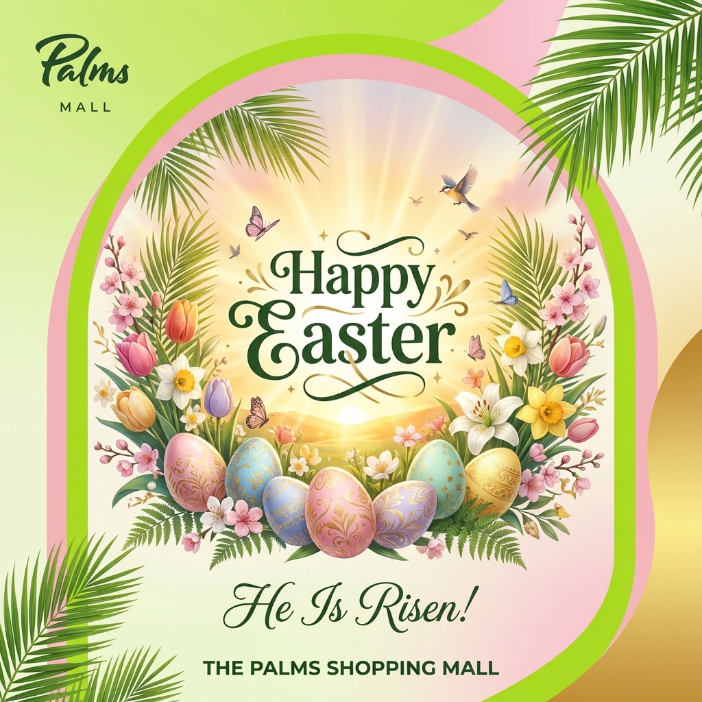 Easter mood: Good vibes, great moments, and a little extra joy 🐣💛
See you at The Palms.