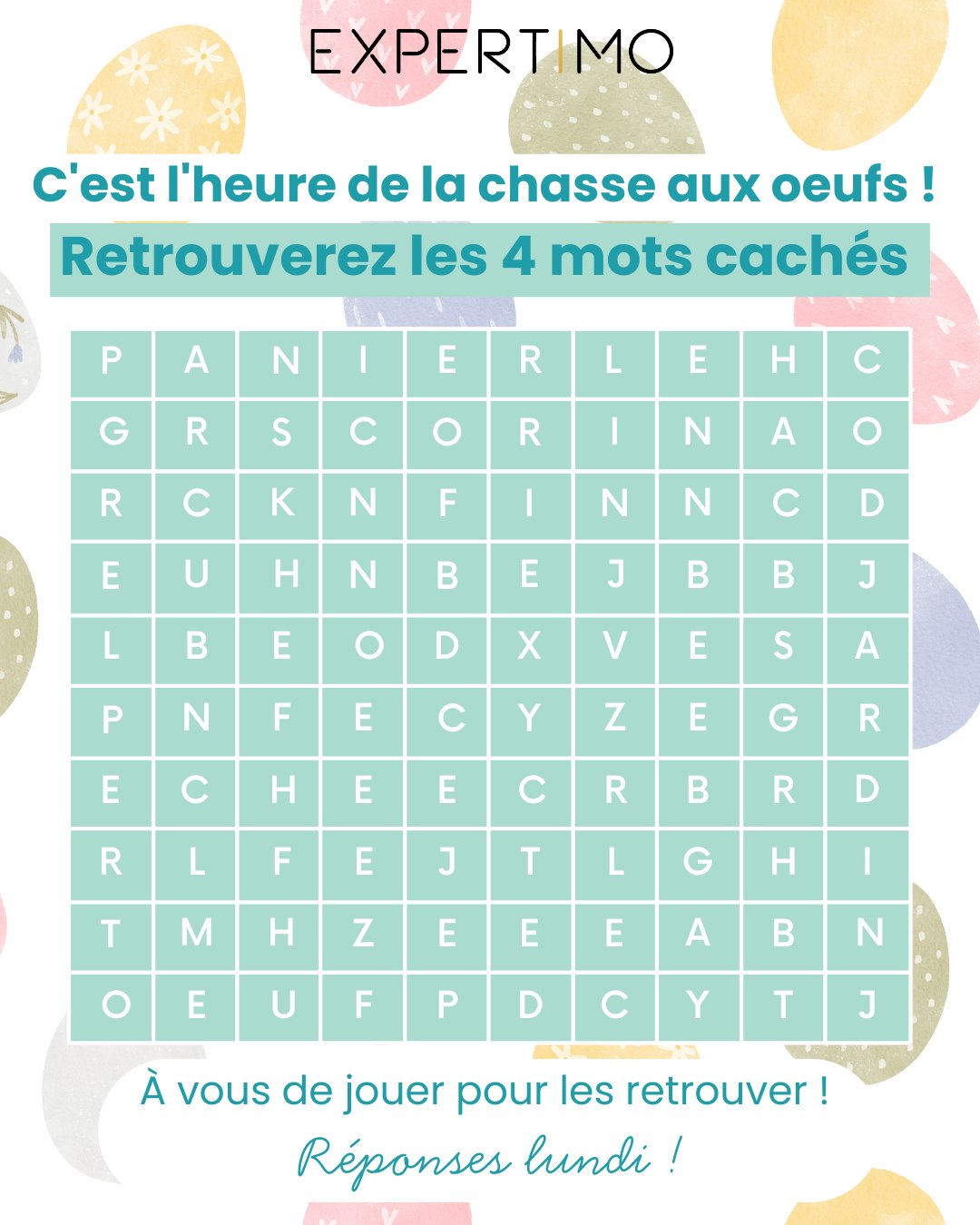 👀 Quatre mots gourmands se sont cachés… saurez-vous les retrouver ?
Pendant que les petits partent à la chasse aux trésors chocolatés, vous, les grands, n’avez plus besoin de chercher… je suis là pour vous aider à trouver votre pépite immobilière ! 🍫🏡
Concrétisons ensemble votre projet.
#Immobilier #ProjetImmobilier #Expertimo #Accompagnement #Gourmandise #Jeu
