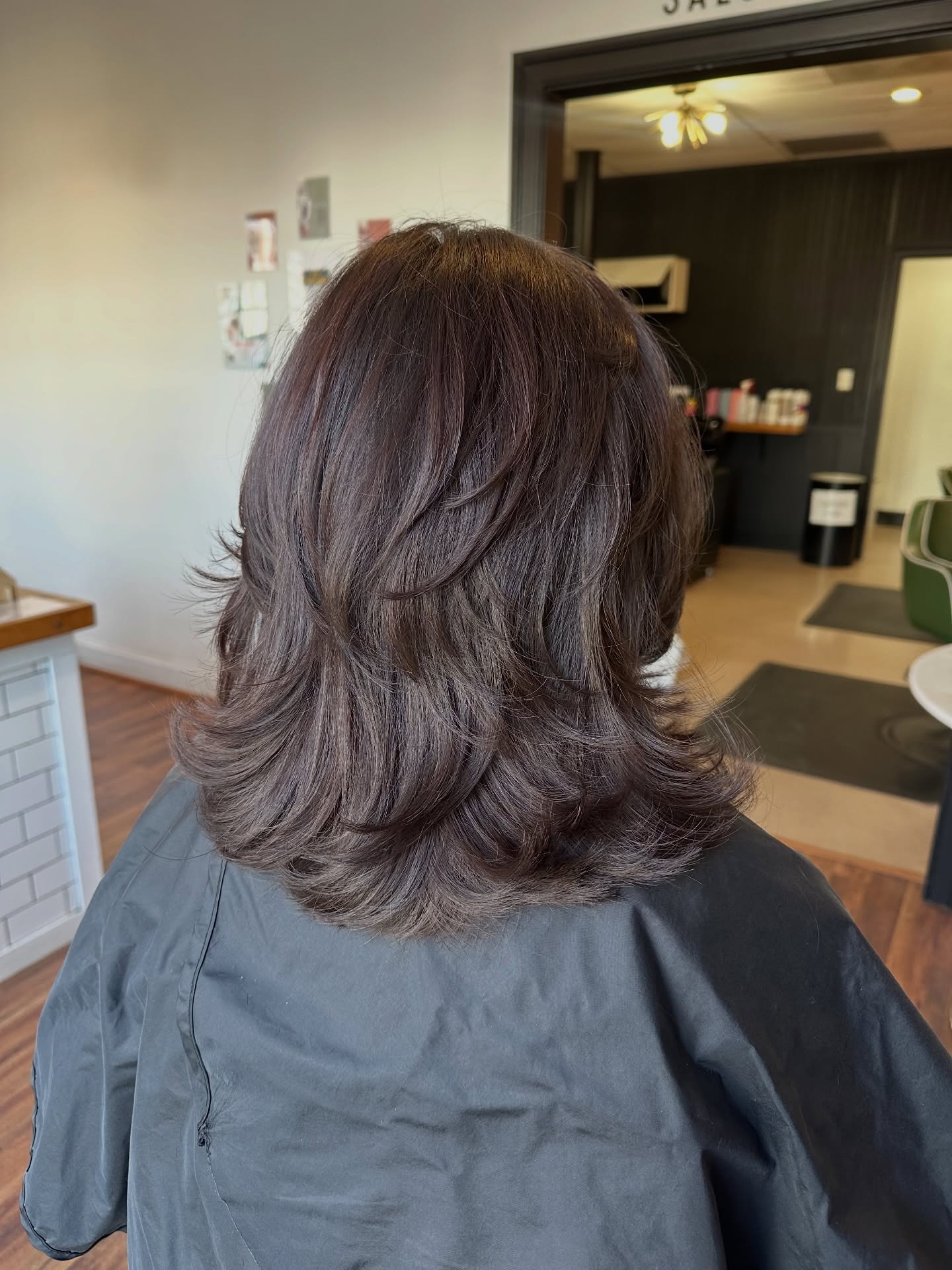 A big chop with layers for movement by Seasoned Sylist Cammy @glam_cc
Thinking about a big change? See our stylist bios on our website and give us a call or book online with one of them.