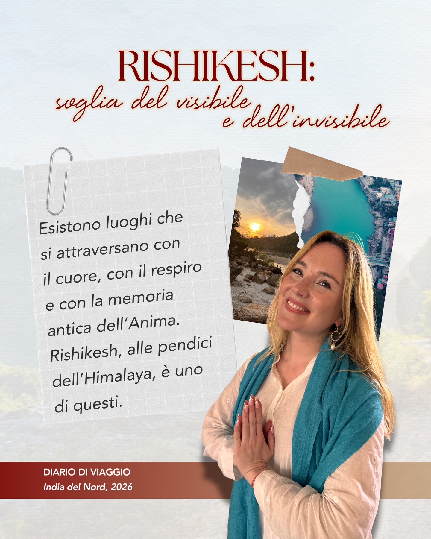 Esistono luoghi che si attraversano con il cuore, con il respiro e con la memoria antica dell’anima. Rishikesh, alle pendici dell’Himalaya, è uno di questi 🗻✨
Rishikesh non è potente solo per ciò che ha rappresentato, ma per ciò che continua a rendere possibile dentro chi arriva.
Questo luogo è una soglia. Qui qualcosa si allenta: è a tutti gli effetti una porta perché disfa le identità troppo rigide, i ritmi artificiali, le sovrastrutture mentali. Ti costringe a un’altra misura. Non ti chiede di diventare “qualcuno di spirituale”; ti invita, più radicalmente, a deporre per un momento l’ossessione di fare e possedere. Sembra che tutto ci chieda di essere sciolto, di essere liberato… di liberarci.
🪷 Rishikesh è un portale, perché qui il visibile si assottiglia, e l’invisibile smette di sembrare astratto. E questo è forse il dono più grande di questo meraviglioso luogo: la qualità di Coscienza che rende possibile.
Una città che non si limita a ospitarti, ma ti svuota e ti riallinea.
Una città che vive all’inizio delle grandi montagne himalayane e per questo conserva ancora qualcosa del linguaggio degli Dei.
Una città che, tra il Gange e l’Himalaya, continua a ricordare all’essere umano che esistono passaggi interiori più vasti del pensiero, più antichi, più reali di tutto ciò che chiamiamo realtà.
Rishikesh è stata un portale dimensionale per tutti noi… E alcune soglie, una volta attraversate, non si richiudono più 🙏🏻
Ho raccolto per te alcuni frammenti di questo viaggio, sfoglia pure il carosello se ti va di approfondire! 🥰
💬 Per leggere l’esperienza completa, scrivi “diario” nei commenti!
#india #yogaitalia #spiritualità #rishikesh #rishikesh_diaries
