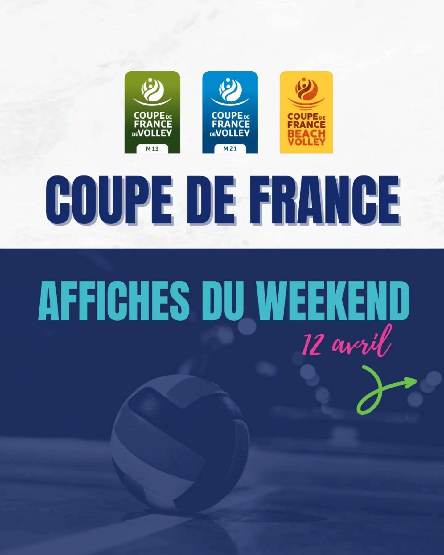 🇨🇵 Coupe de France🇨🇵
3 collectifs sont engagés en Coupe de France ce dimanche 🔥
📍𝗠𝟭𝟯 : 8è𝘮𝘦 𝘵𝘰𝘶𝘳 à 𝘥𝘰𝘮𝘪𝘤𝘪𝘭𝘦, 𝘭𝘦 𝘥𝘦𝘳𝘯𝘪𝘦𝘳 𝘢𝘷𝘢𝘯𝘵 𝘭𝘦𝘴 𝘱𝘩𝘢𝘴𝘦𝘴 𝘧𝘪𝘯𝘢𝘭𝘦𝘴 👏📣🪘
Les filles et le staff sont prêts à porter haut les couleurs de Lattes, avec un objectif : se qualifier parmis les 12 meilleures équipes de France 🎯
🕐 1er match à 11h : Lattes Volley 🆚️ Ste Maxime Cogolin
Composition de la poule :
1️⃣ Lattes Volley
2️⃣ Ste Maxime Cogolin
3️⃣ VBC Kingersheim
🥪🍺 Buvette et restauration sur place
📽 On fait notre max pour organiser un live ! On vous tient au courant 🤞
---------‐‐‐-----------------------
📍𝗠𝟮𝟭 - 5ème tour à Cannes
🕚 1er match à 14h30 - RC Cannes 🆚️ Lattes Volley
📽 𝘔𝘢𝘵𝘤𝘩𝘴 𝘦𝘯 𝘭𝘪𝘷𝘦 𝘴𝘶𝘳 𝘯𝘰𝘵𝘳𝘦 𝘤𝘩𝘢î𝘯𝘦 𝘠𝘰𝘶𝘛𝘶𝘣𝘦
Composition de la poule :
1️⃣ RC Cannes
2️⃣ Lattes Volley
3️⃣ Balma
---------‐‐‐-----------------------
🏖𝗖𝗼𝘂𝗽𝗲 𝗱𝗲 𝗙𝗿𝗮𝗻𝗰𝗲 𝗕𝗲𝗮𝗰𝗵 𝗦𝗲𝗻𝗶𝗼𝗿🏖
📍1er tour à Agde
Composition de la poule :
1️⃣ Agde
2️⃣ Muret
3️⃣ Lattes Volley
4️⃣ Canet 66
🟢On croit en vous, allez Lattes !!! 🔵
#ffvb #volleyball #sport #lattesvolley #coupedefrancevolley