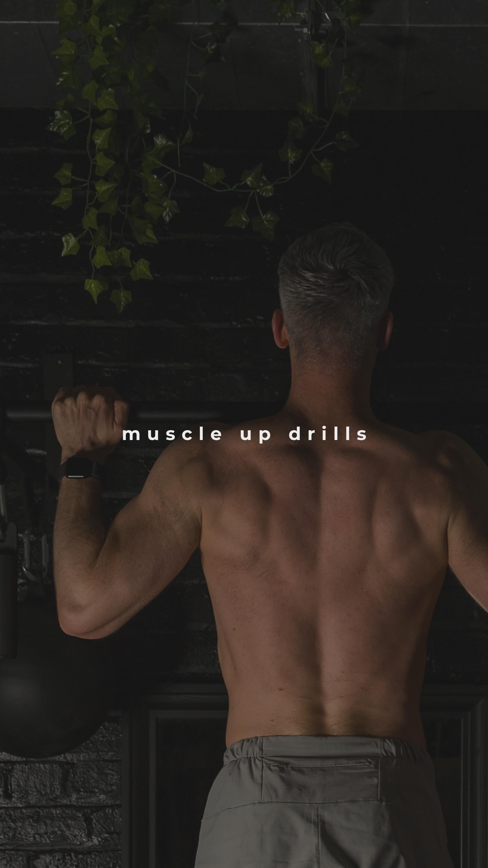 muscle up drills for all →
→ pull ups
→ chin ups
→ tempo / paused dips
→ false grip pull ups
→ false grip holds
→ assisted transitions
→ negative muscle ups
→ your first full muscle up
all can be done assisted.
assisted means
- a band
- 1 or 2 feet on the floor
- seated / hips on the floor
Questions?
safe space in comments ↓ let us know
Save to try out this week.
#calisthenics #muscleup #strengthtraining #gymrings