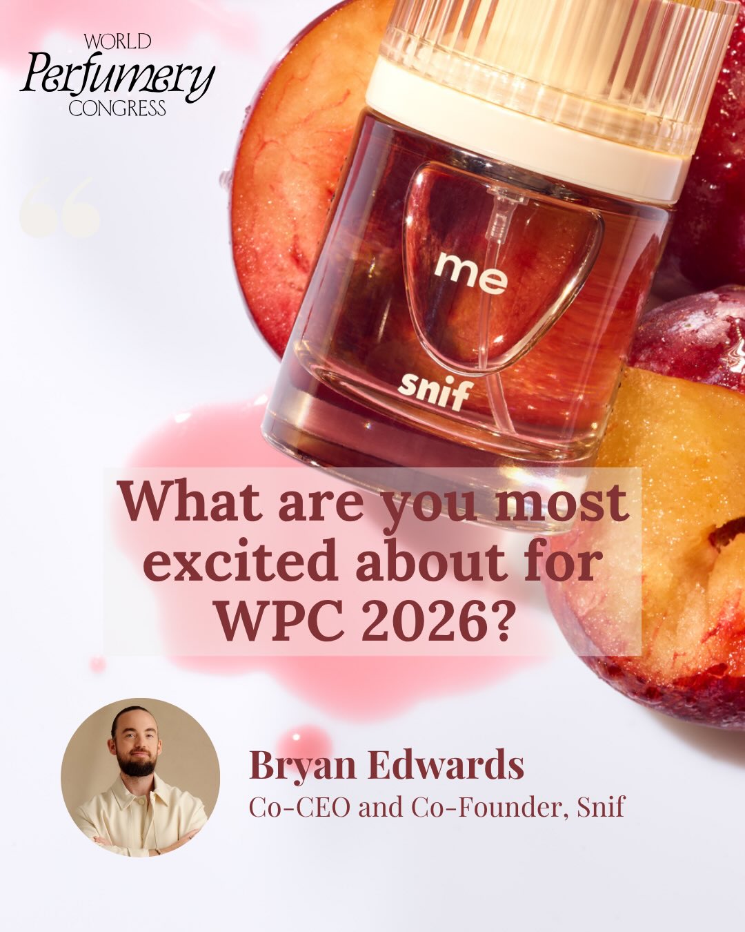 👃 In an interview with Perfumer & Flavorist+, Snif co-founder and co-ceo Bryan Edwards shared what he most excited about for WPC 2026!
The interview also explores how Snif is redefining the modern fragrance experience through its playful, community-driven approach—blending transparency, emotion and experimentation to make scent discovery more accessible and engaging. It also dives into the brand’s bold creative strategy, from photorealistic Secret Menu scents to disruptive collaborations and retail expansion, all shaped by a new generation of curious, highly involved consumers.
#WorldPerfumeryCongress #WPC2026 #Snif #PerfumerFlavorist #MeetMeinMonterey