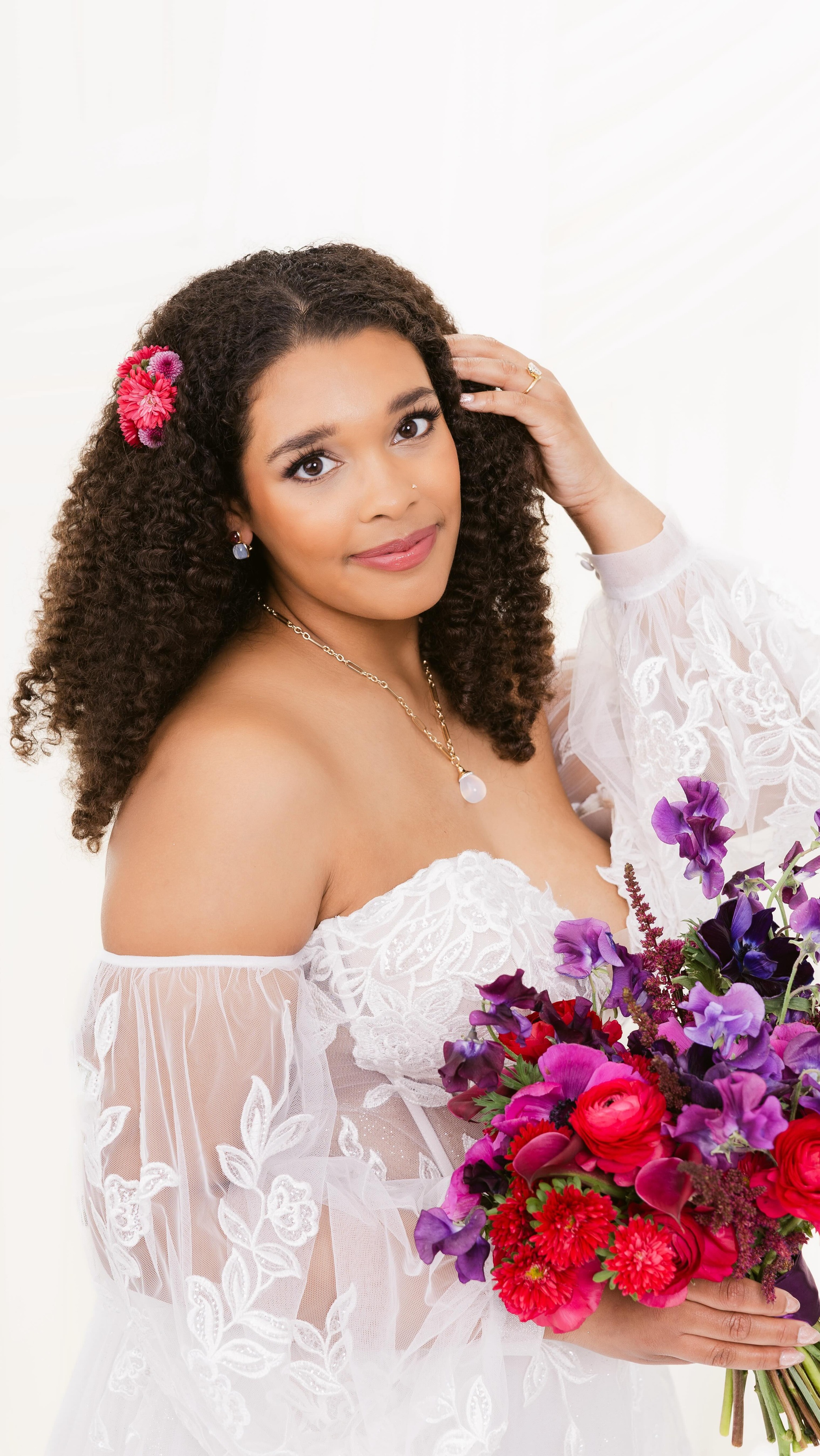 What a collaboration!! 💜 I was honored to have some of the most talented and kind Wedding vendors in the area in my Photo studio a few weeks ago! I also wanted to give a shout out to our three models who were impeccable and so kind and patient throughout the day! We love putting collaborations together like this so that we can show you beautiful inspiration for your upcoming wedding!
Choosing your wedding vendors is an important decision, please reach out to us for any of your wedding needs!!
💜💜💜
Our Beautiful models, Ella, McKenna, and Olivia!!
I’m showcasing today McKenna, who has never modeled before and posed effortlessly under my direction!
WEDDING PROFESSIONALS:
FLORIST: Charity @helovesmeflowers charity@helovesmeflowers.com
PLANNER: Allie Rose @allieroseevents
HAIR: Kaylee Mitchell kayleemarymitchell@gmail.com
MAKEUP: Jillian Toppen Jilliantoppen@gmail.com
PHOTOGRAPHY: Sheri Holloway @highheeledartist Sheri Holloway
JEWELRY: Natalie with Golden Hour Jewelers @goldenhourjewelers417 info@goldenhourjewelers.com
LOCATION STUDIO: Sheri Holloway Photography
CEREMONY DRESSES: Touch of Class
SNACKS & DRINKS for VENDORS AND MODELS: Charity brings a fruit platter
Sheri will provide drinks, and cheese/hummus/veggie platter and sweets
INSTAGRAM HANDLES:
@highheeledartist @allieroseevents @helovesmeflowers @glossmakeupandhair @kayleemitchell.hair @goldenhourjewelers417 @cfcakedesign @touchofclassformals @bransonpartyrentals @lauren.crocker @makenna.lanee @ellee.douglas @oliviadarnellmahmood