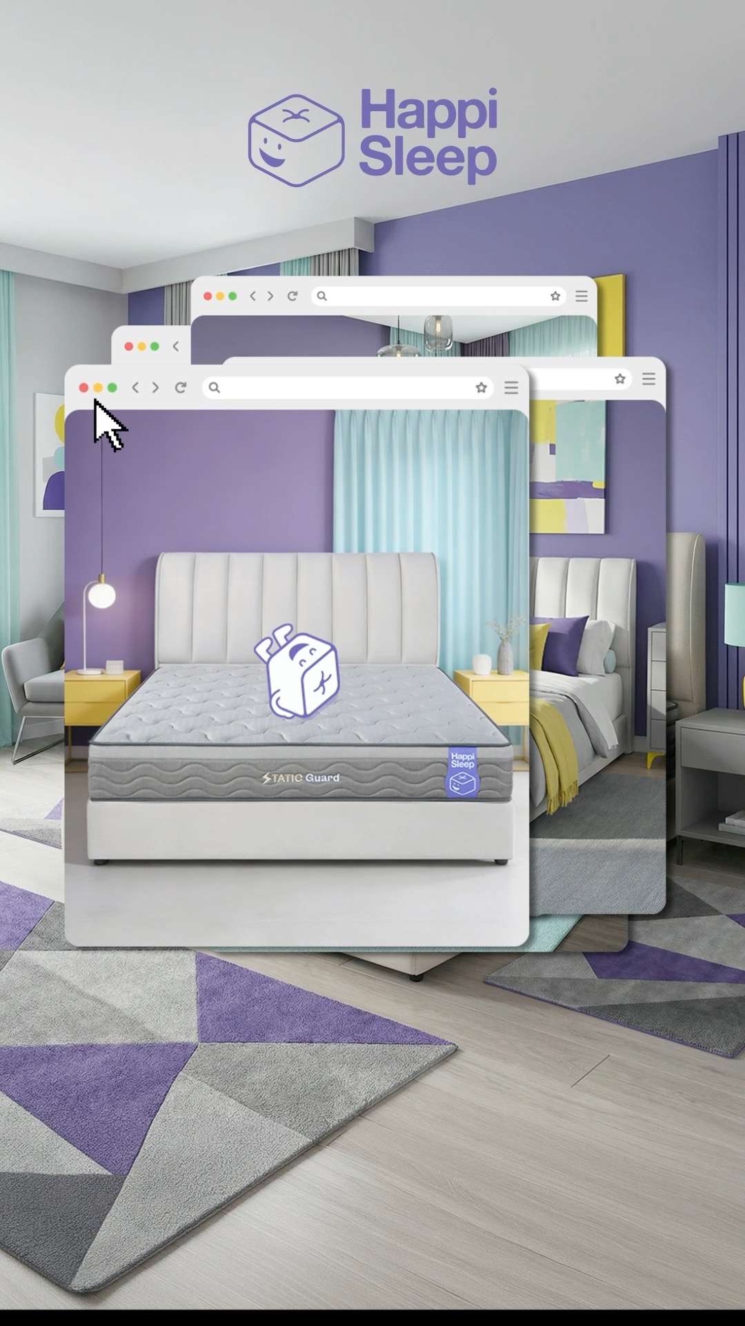 Soft mornings, calm nights, zero shocks 😌💫
Every touch hits just right with Static-Free Collection.
#HappiSleep #DreamWithUs #ZeroZap #StaticFreeSleep