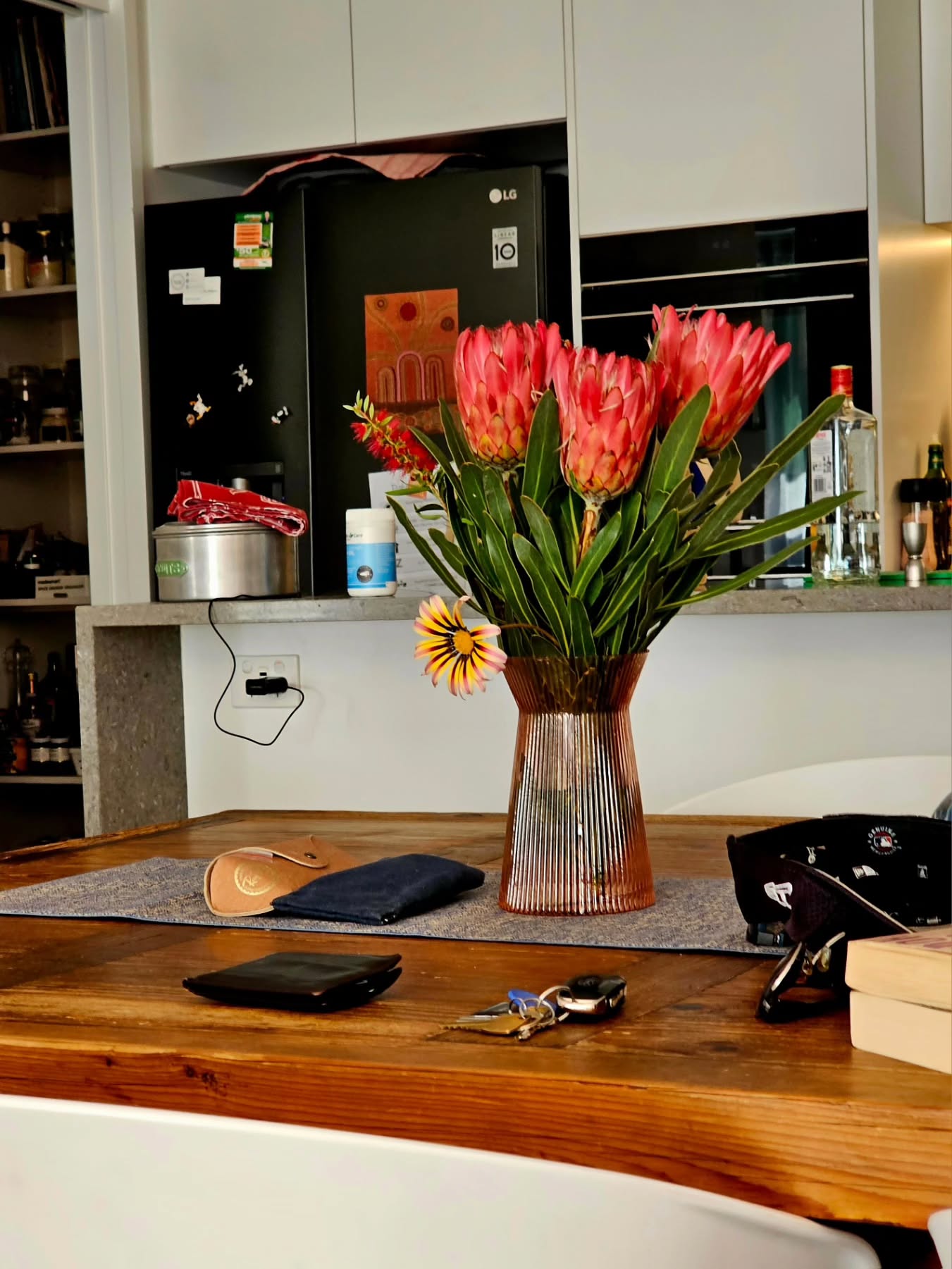 Amazing bunch of flowers from Braddie. Hidden gems from his garden.