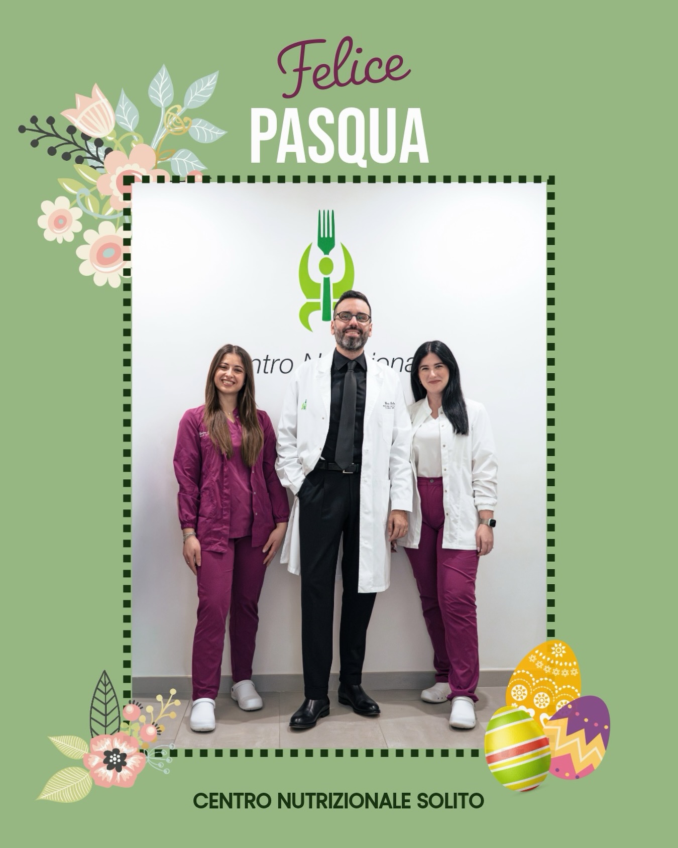 🌸 Buona Pasqua dal nostro Centro Nutrizionale!
In questa giornata speciale, vi auguriamo di trascorrere momenti sereni, circondati dalle persone che amate… senza rinunciare al piacere della tavola ✨
Equilibrio e consapevolezza sono la chiave, anche durante le festività 💚
Godetevi ogni attimo, ogni sorriso e… anche un po’ di cioccolato 🍫😉
Buona Pasqua da tutto il nostro team!
#pasqua