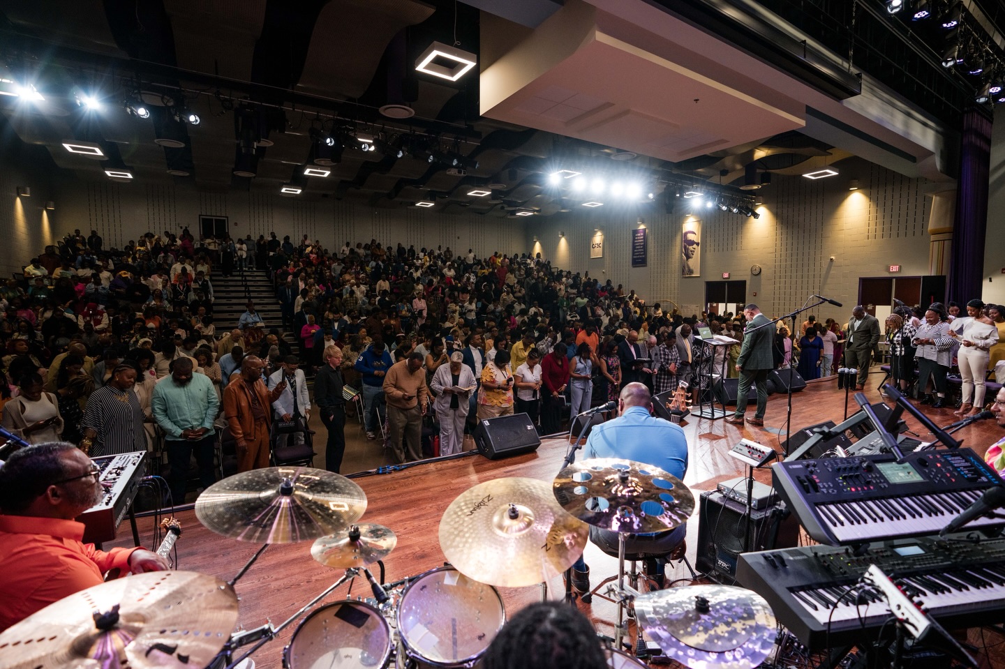 Today was nothing short of INCREDIBLE🙌🏾🙌🏿🙌🏼 We are so grateful to worship our Lord Jesus who is alive, risen and all powerful! Pastor Mike ministered a mighty message titled, “God was healing me while He was hiding me.” When we are in the midst of struggle, experiencing trauma, or coming out of hardship, our God has not turned His back on us EVEN WHEN HE’S SILENT!
Many people talk about Jesus on the cross and when He rose from the grave, but too often they skip over what happened on the day in between. Family, the reality is, sometimes God will place you in HIDING to HEAL you!
What a joy it is to serve Jesus our High Priest who can be touched by the feeling of our infirmities! He understands our deepest pain, the secret suffering, and is compassionate toward us.
What an honor it is to come together as a church family and lift up the name of Jesus! We thank God for all the lives that were touched and healed as well as all of those that joined the City of Grace. We’re so thankful for each and every one of you who are a part of the place where no perfect people are allowed.