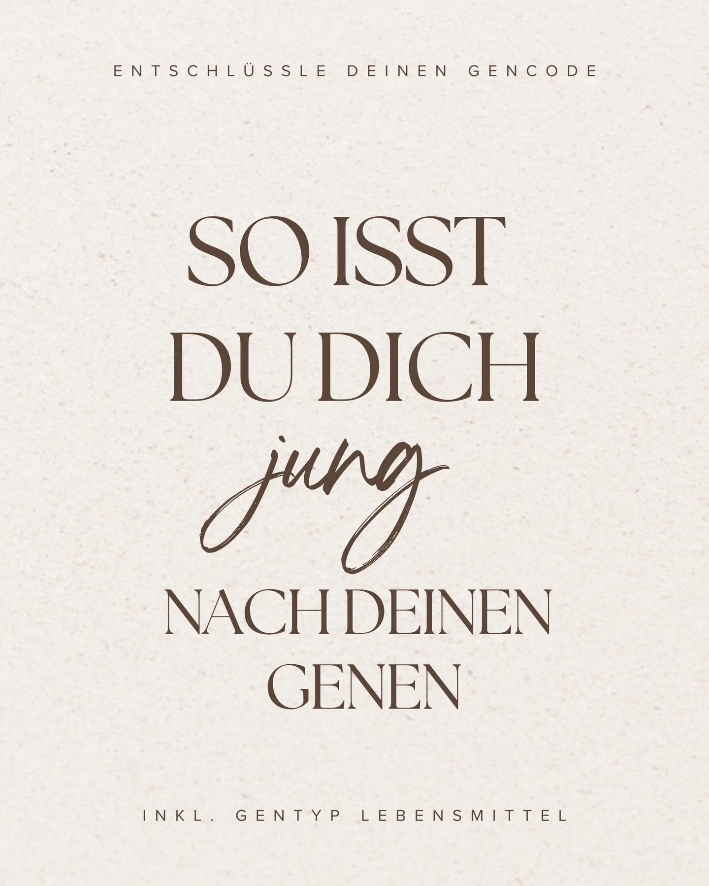 Wie oft hast du schon „gesund“ gegessen
und dich trotzdem müde, aufgedunsen oder älter gefühlt als nötig?
Genau hier beginnt der Unterschied zwischen
allgemein gesund und für DICH gesund.
Denn:
Nicht jeder Körper verarbeitet Kohlenhydrate, Fette, Eiweiß und Mikronährstoffe gleich.
Was bei einer Freundin für Glow, Leichtigkeit und Wohlfühlgewicht sorgt, kann bei dir zu stillem Entzündungsstress, Hautthemen, Gewichtsstagnation, Skinny Fat oder Energielosigkeit führen.
Und genau das ist der Grund,
warum Ernährung nach deinen Genen so verjüngend wirken kann:
🧬 weniger Entzündungen
✨ stabile Zellenergie
🌿 bessere Darmbalance
💛 optimale Versorgung mit Mikro- & Makronährstoffen
⌛️ weniger Zellstress = Slow Aging von innen
Wenn dein Körper endlich das bekommt,
was er laut genetischem Bauplan wirklich braucht,
entsteht echte Regeneration.
Von innen.
Zelle für Zelle.
Jetzt bin ich neugierig! 👀
Welcher Typ fühlt sich für dich spontan passend an – PINK, BLUE, ORANGE, VIOLETT oder GREEN?
👇 Schreib es in die Kommentare
und wenn du deine persönliche Betriebsanleitung auf Basis deiner Gene kennenlernen möchtest,
💌 kommentiere zusätzlich INFO.
Dann bekommst du deine persönliche Einladung zur meiner nächsten kostenfreien Infostunde, in der du unverbindlich alles darüber erfährst inkl. TIpps für Darmgesundheit & Slow-Aging 🤍