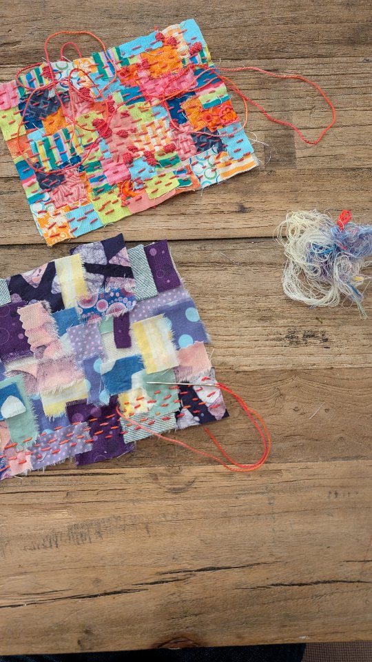 What is that? What are you going to do with that? What do you call that? What are you making? Where are you going to put that? What will that be used for?
Are you making a bag? Are you using that to patch a hole? How many are you making? How are you doing to use that? Are you making a shirt?
I. Don't. Know. There's NO plan.
But isn't it beautiful, in the most imperfect way? ððĐĩð
#imperfectlybeautifulstitches #myneedletoday #tinyandimperfectlybeautiful