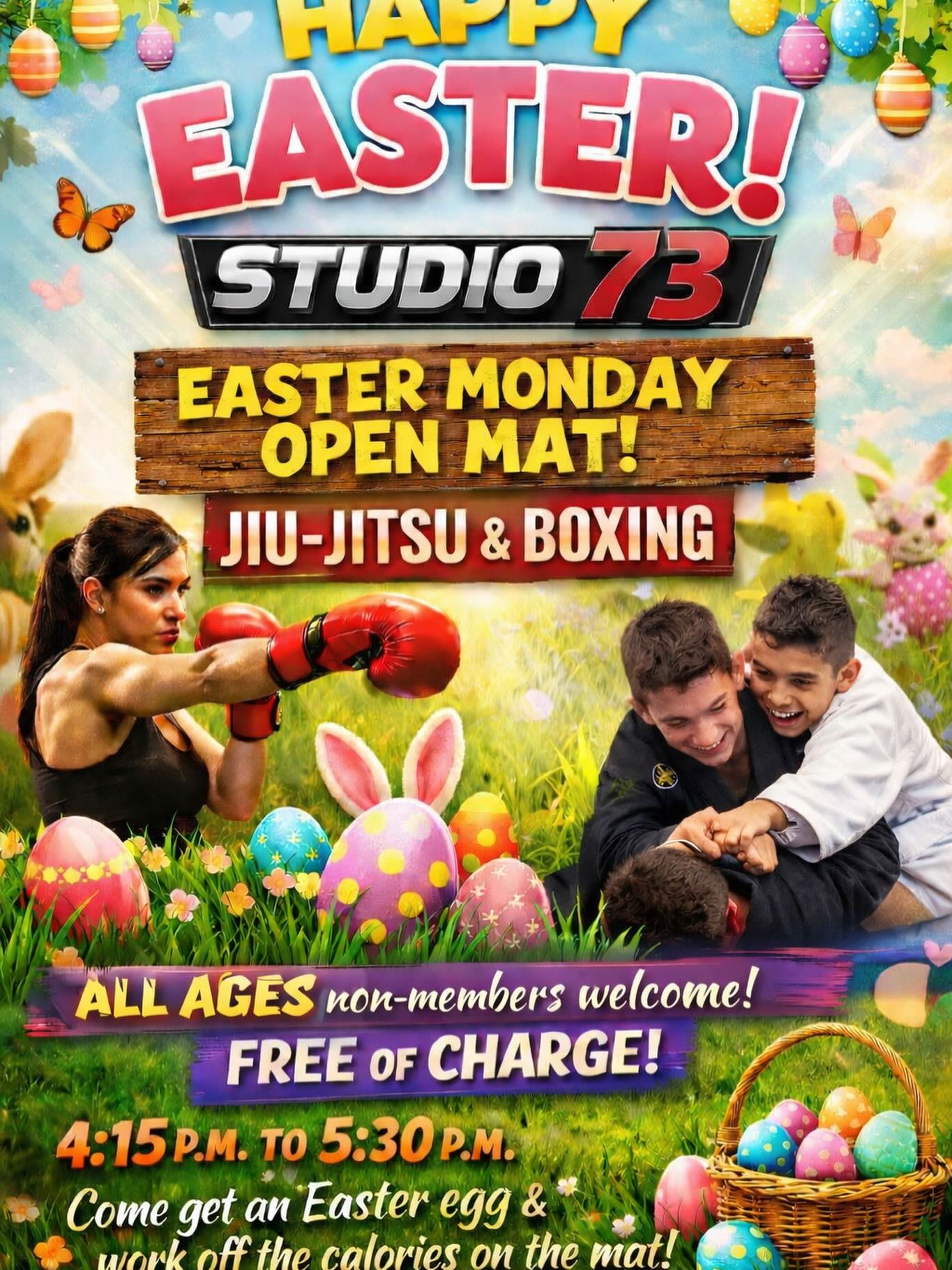 Come burn off that chocolate bunny 🐇!😂