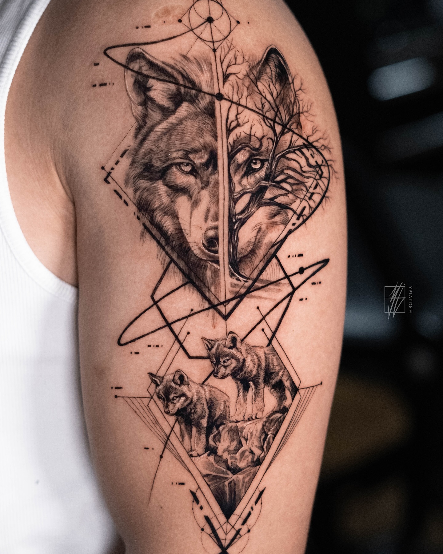 In the wilderness of existence, the wolf leads, the cubs follow, and the tree stands tallāa symphony of strength, growth, and love against lifeās tides.
Thank you for finishing off 2024 with a bang š„ I appreciate all the trust and creativity with this project!
Books are open for 2025
E-MAIL INQUIRIES ONLY / Info can be found via link in bio.
PETER / YPTATTOOS
#realismtattoo #microtattoo #freshtattoo #torontotattoo #torontotattooartist #tattooart #tattoolove #blackandgreytattoo #realistictattoo #microrealismtattoo #lamanigancetoronto #finelinetattoo #geometrictattoo