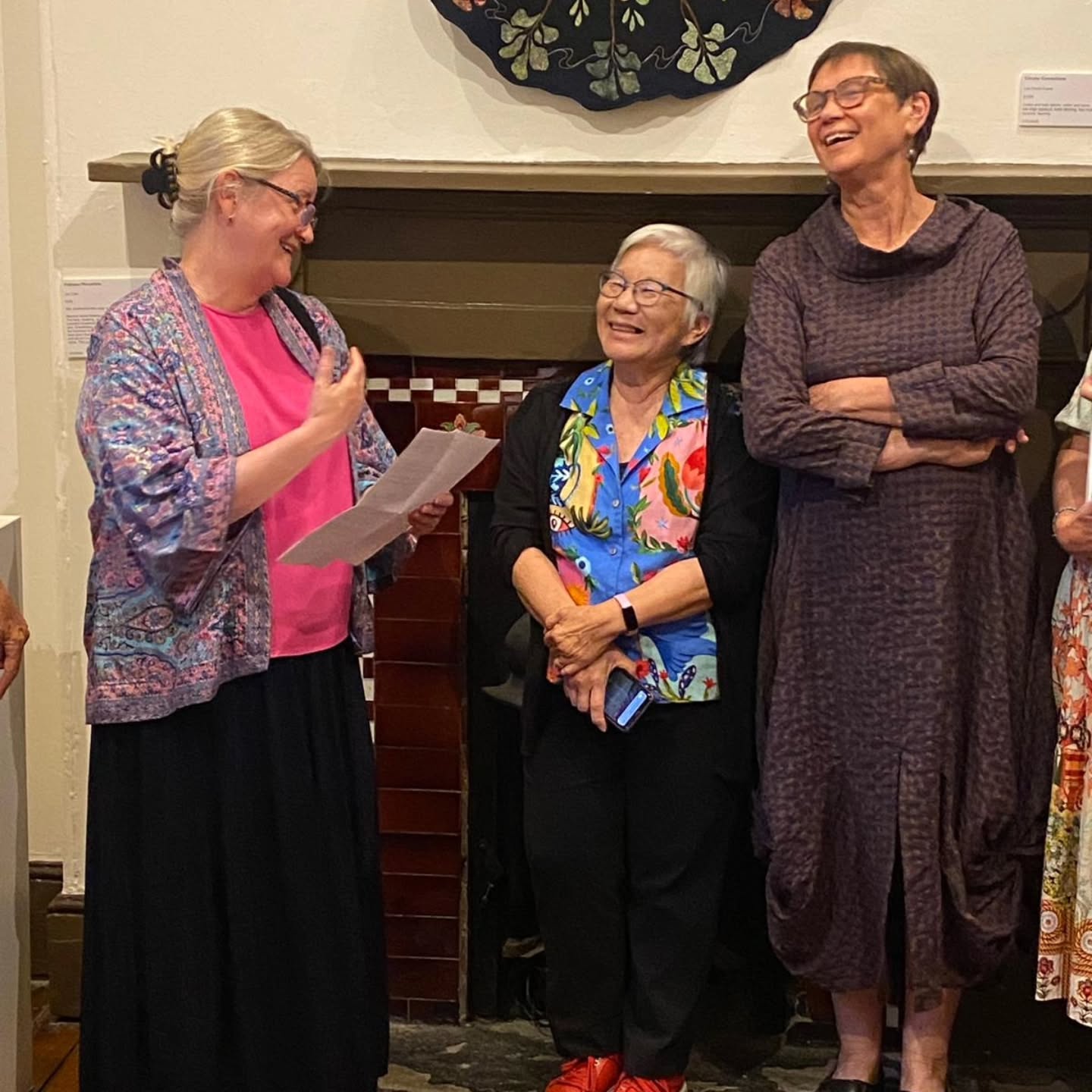 Last night the Timelessness of Stitch exhibition opened at @timelesstextiles gallery , Newcastle, Australia. Another great exhibition of Textile Artists from Australia and overseas, congratulations Anne Kempton and Wilma Simmons.
I had the privilege of Opening the exhibition and I also got to catch up with quite a number of friends and acquaintances - so special ❣️ 🥰
#timelesstextiles #textileartexhibition #textileart #contemporarystitch #stitchedart