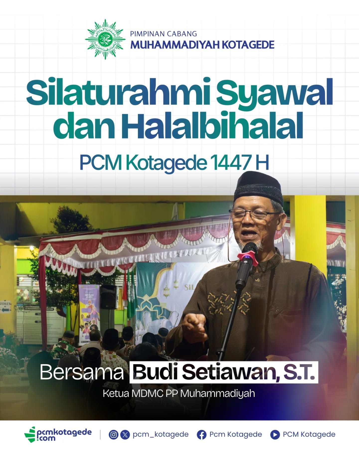 Dalam momen Silaturahmi Syawal & Halalbihalal PCM Kotagede 1447 H, kita dipertemukan untuk saling memaafkan, menguatkan ukhuwah, dan memperkokoh langkah bersama dalam dakwah dan pengabdian
Semoga setiap jabat tangan membawa keberkahan, setiap senyuman menghadirkan ketulusan, dan setiap pertemuan menjadi penguat kebersamaan kita 💚
Taqabbalallahu minna wa minkum, mohon maaf lahir dan batin 🤝🏽
#SilaturahmiSyawal #Halalbihalal #PCMKotagede #Muhammadiyah #Syawal1447H UkhuwahIslamiyah Kotagede