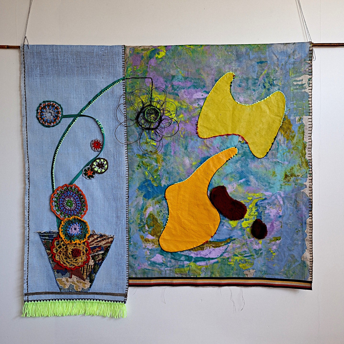 110x114cm techniques mixtes
#femaleartists #artistesoccitanie #montpelliercity #paintingoftheday #contemporaryartcollectors #contemporarygallery #textileartist #textilearts #artforsale #artwork #artistlife #abstractpainter #contemporaryart #emergingartist #acrylicpainting #interiorart #artforsale #artcollectors #abstractartist #artgallery #artexhibition #paintingforsale #homedesign #expositionmontpellier #judithchicago #femmage #haptique