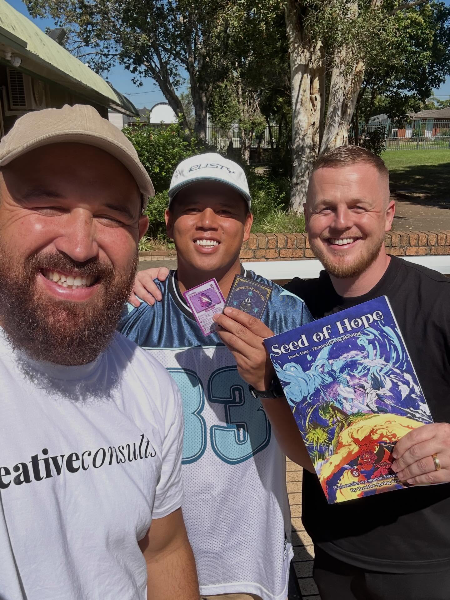 Great vibes today.
Spent some time with Dale and Andrew from Blacktown Youth College chatting about the EAS System — and honestly, the energy in the room was something else. It’s early days, but when you see people genuinely connect with what you’re building, it just fuels the mission.
We only just rolled out our comic book and comic cards, so if you haven’t grabbed yours yet — now’s a good time.
📦 Individual copies available at our online shop.
📬 Looking to do a bulk order? Just flick me an email and we’ll sort something out.
Link in bio. 🌿