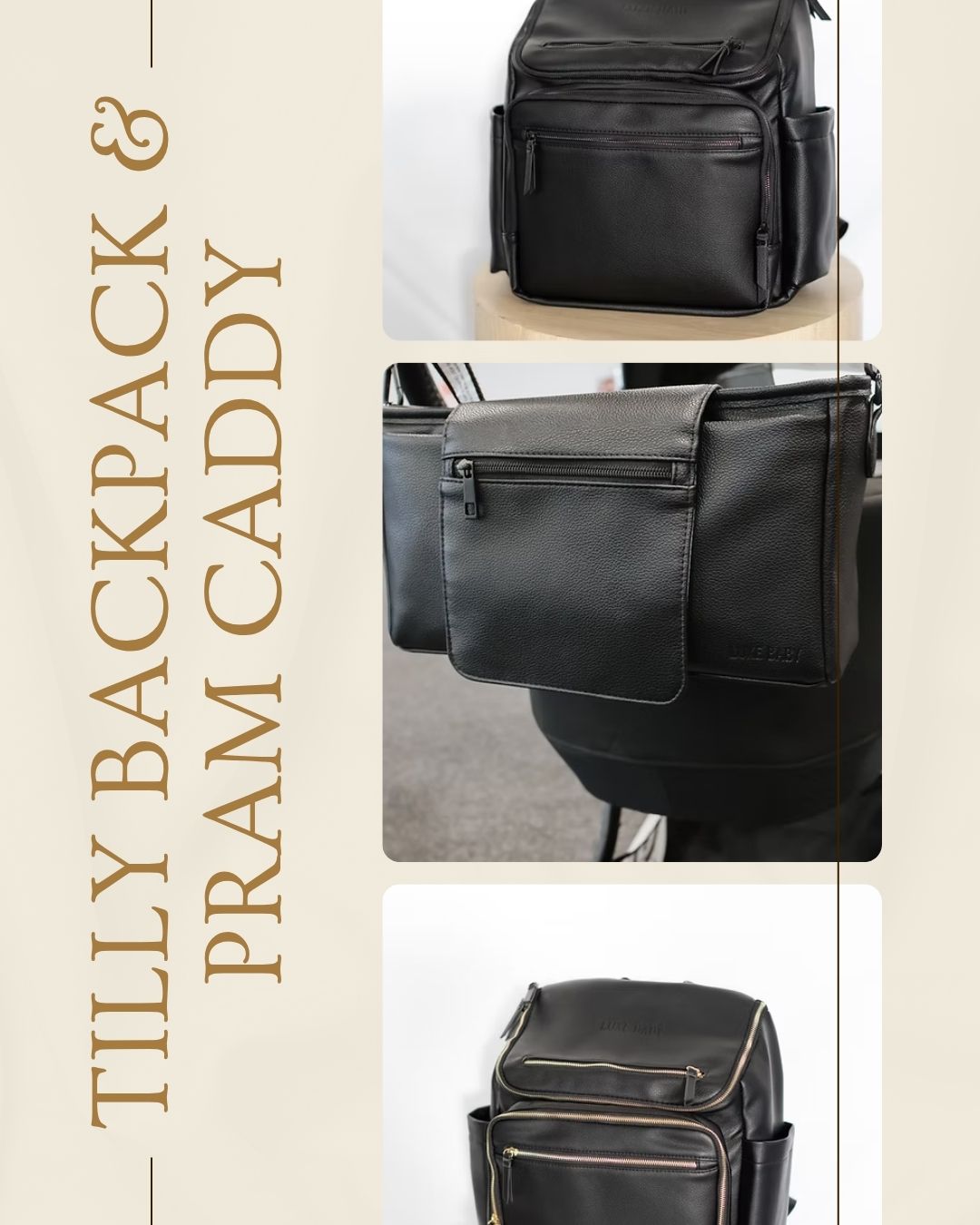 The Tilly Backpack & Pram Caddy make the perfect everyday setup.
Spacious compartments, insulated pockets, and a pram caddy for quick grab items, all designed to keep you organised wherever the day takes you.
The Tilly Backpack in black is currently on sale!
https://www.luxebaby.co.nz/product-page/tilly-backpack-vegan-leather