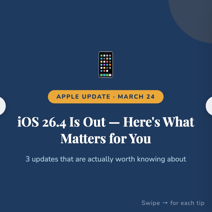 Need more information or help learning the recent #iphone update? Book a session.
#techforseniors #ios26 #ios264 #iphonekeyboard #techwisecoaching