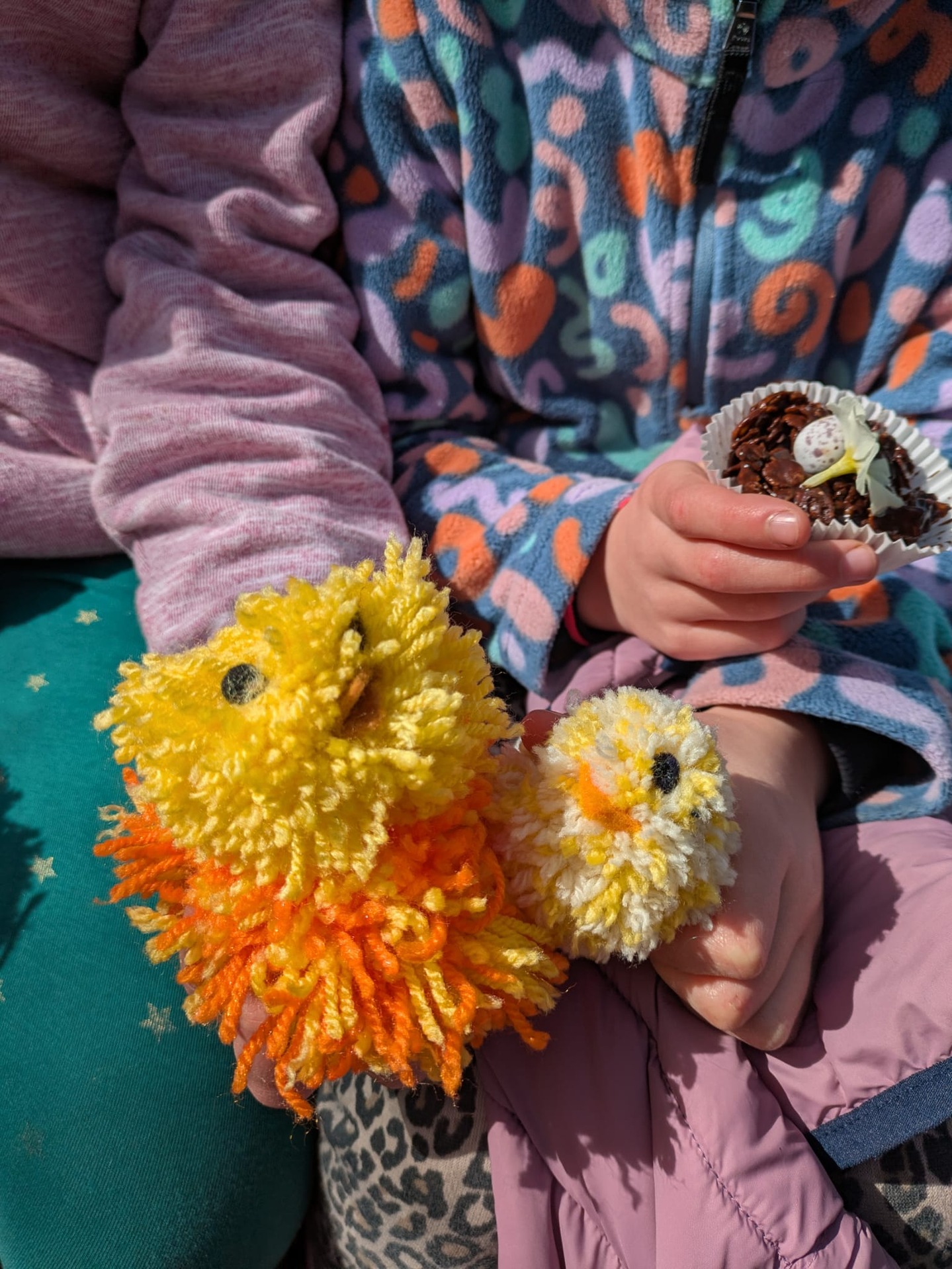 Easter bunny pom pom workshop at Tree Pirates Holiday Club