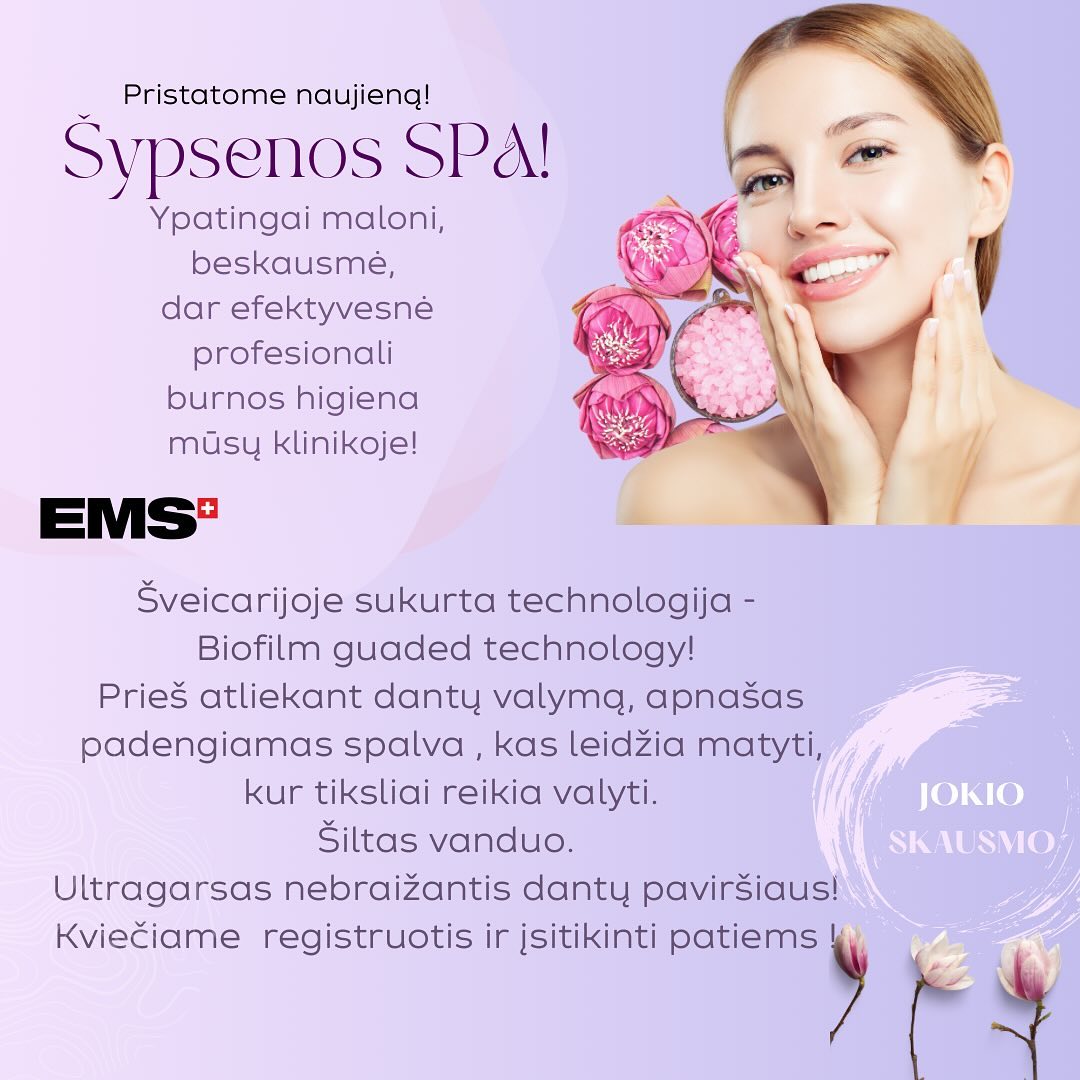 Lina - labai švelniai ir profesionaliai rūpinasi Jūsų dantų švara ir baltumu! Mūsų naujasis įrenginys tai leidžia atlikti dar efektyviau ir profesionaliau !
#burnoshigienaklaipeda #burnoshigiena #ems #emsdental #odontologijosklinikaklaipeda #baltaakvarele #karolina4smile