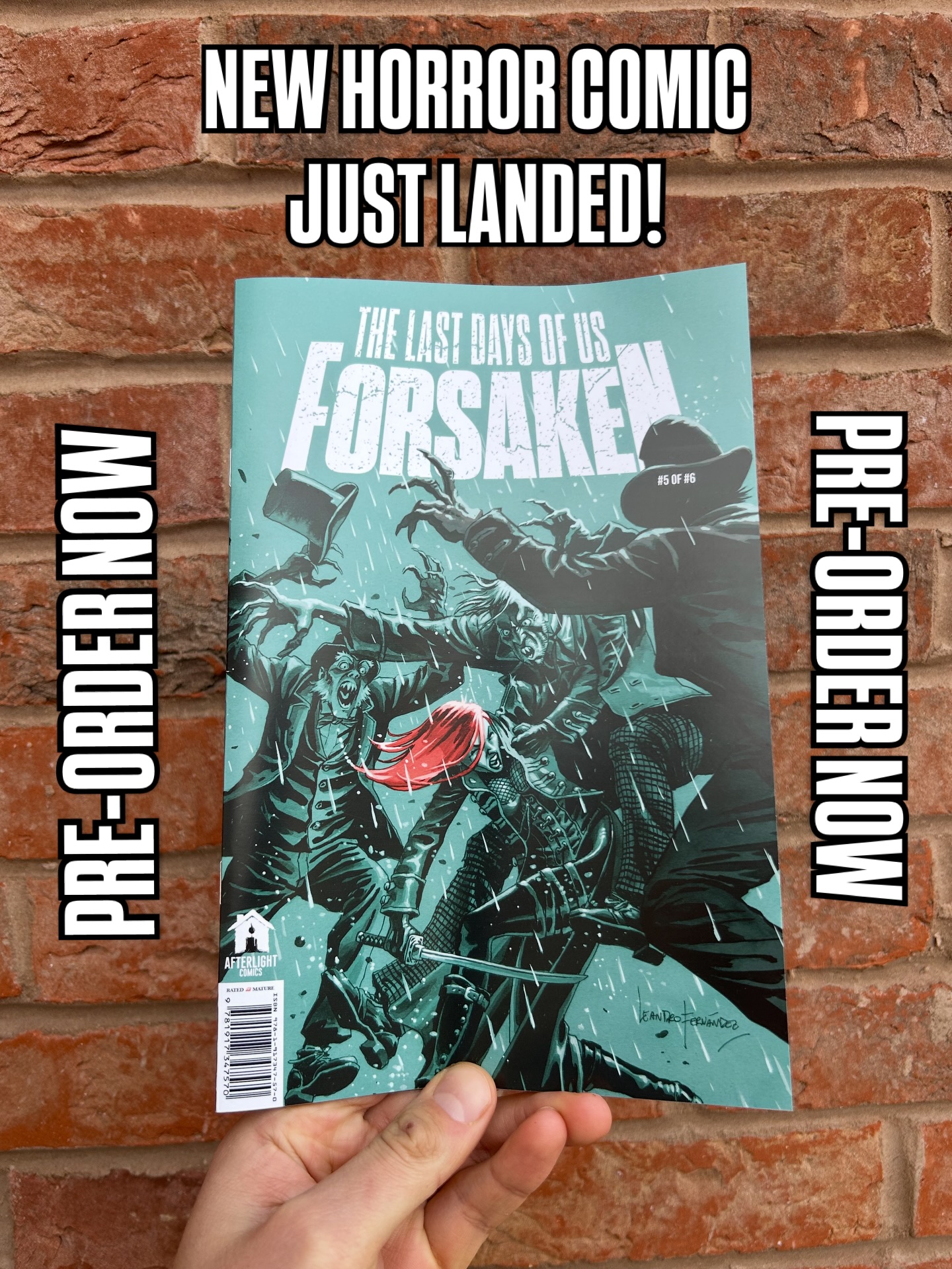 The horror continues in the penultimate chapter!
LAST DAYS OF US FORSAKEN #5 (OF 6) - Available to order now at your LCS or direct via us!
(W) @s.k.suarez (A) @francisco_paronzini (CA) @leandrofernandezart (C) @fioruccidiego
