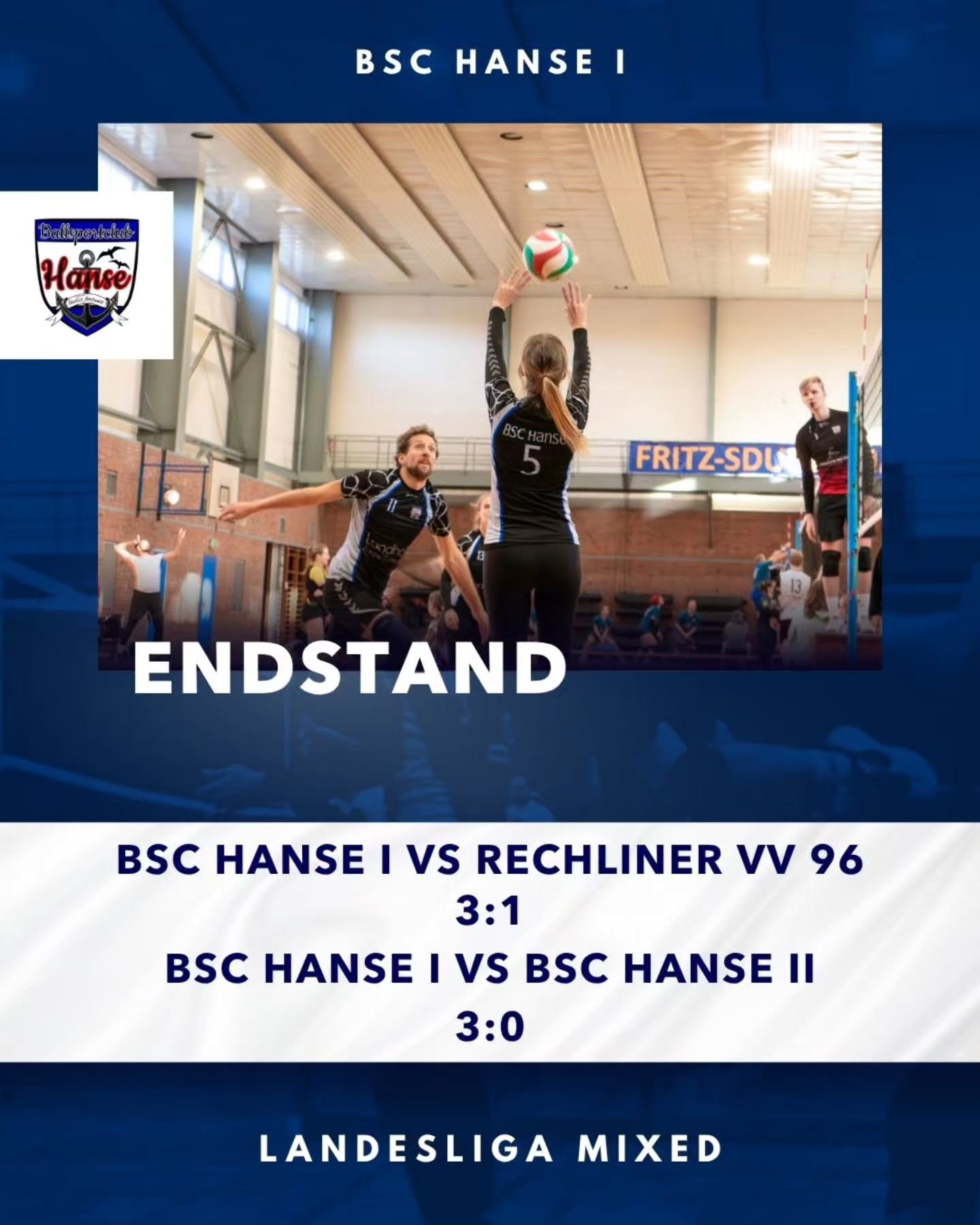 +++ Bronze +++
Danke zweier Siege gegen den Rechliner VV und unsere zweite, soweit eine Niederlage von Ueckermünde konnten wir am letzten Spieltag noch auf Platz 3 rutschen und die Liga so auf einem Podiumsplatz abschließen.
#LLMixed #bschanse #mixedvolleyball #volleyballingreifswald #volleyballgreifswald