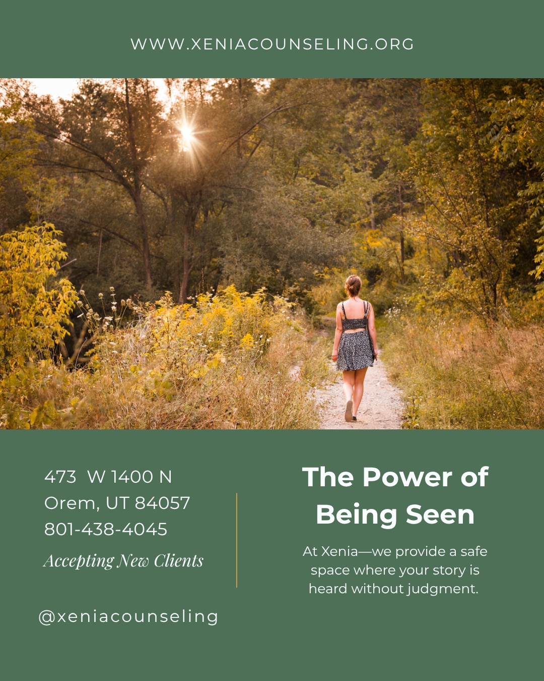 We all have a deep-seated need to be truly understood. At Xenia—we provide a safe space where your story is heard without judgment. Healing starts when you feel seen.
#CounselingServices #EmotionalHealth #XeniaCounseling