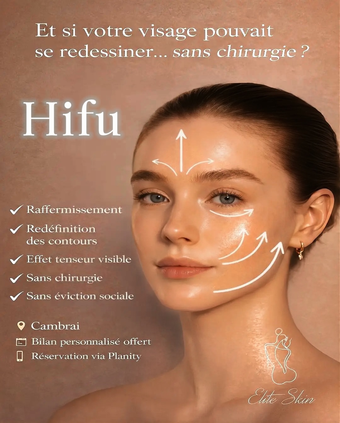 Et si votre visage pouvait se redessiner… sans chirurgie ?
Avec le temps, les traits changent.
La peau perd en fermeté, l’ovale se relâche, le visage s’alourdit.
Et pourtant, aujourd’hui, il existe une alternative.
Le HIFU permet de stimuler le collagène en profondeur
pour un effet liftant progressif, naturel et durable.
✔️ Raffermissement
✔️ Redéfinition des contours
✔️ Effet tenseur visible
✔️ Sans chirurgie
✔️ Sans éviction sociale
Chez Elite Skin, chaque protocole est personnalisé
pour sublimer votre visage sans le transformer.
✨ Un résultat naturel.
✨ Une peau plus ferme.
✨ Un visage redessiné.
📍 Cambrai
📅 Bilan personnalisé offert
📲 Réservation via Planity. #hifu #soinantiâge #soinesthétique #cambrai #raffermissement